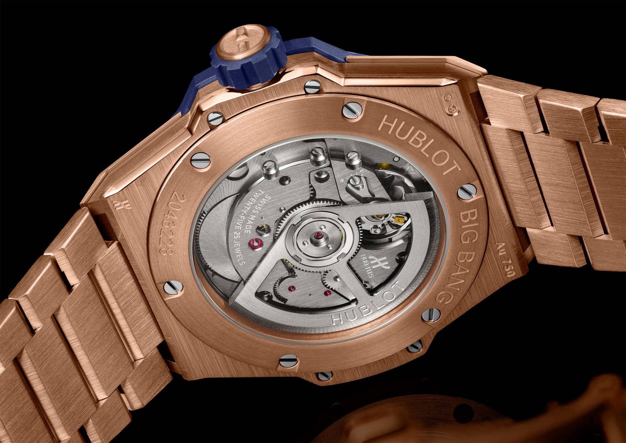 Hublot Big Bang Integrated Time Only King Gold Blue - View 3
