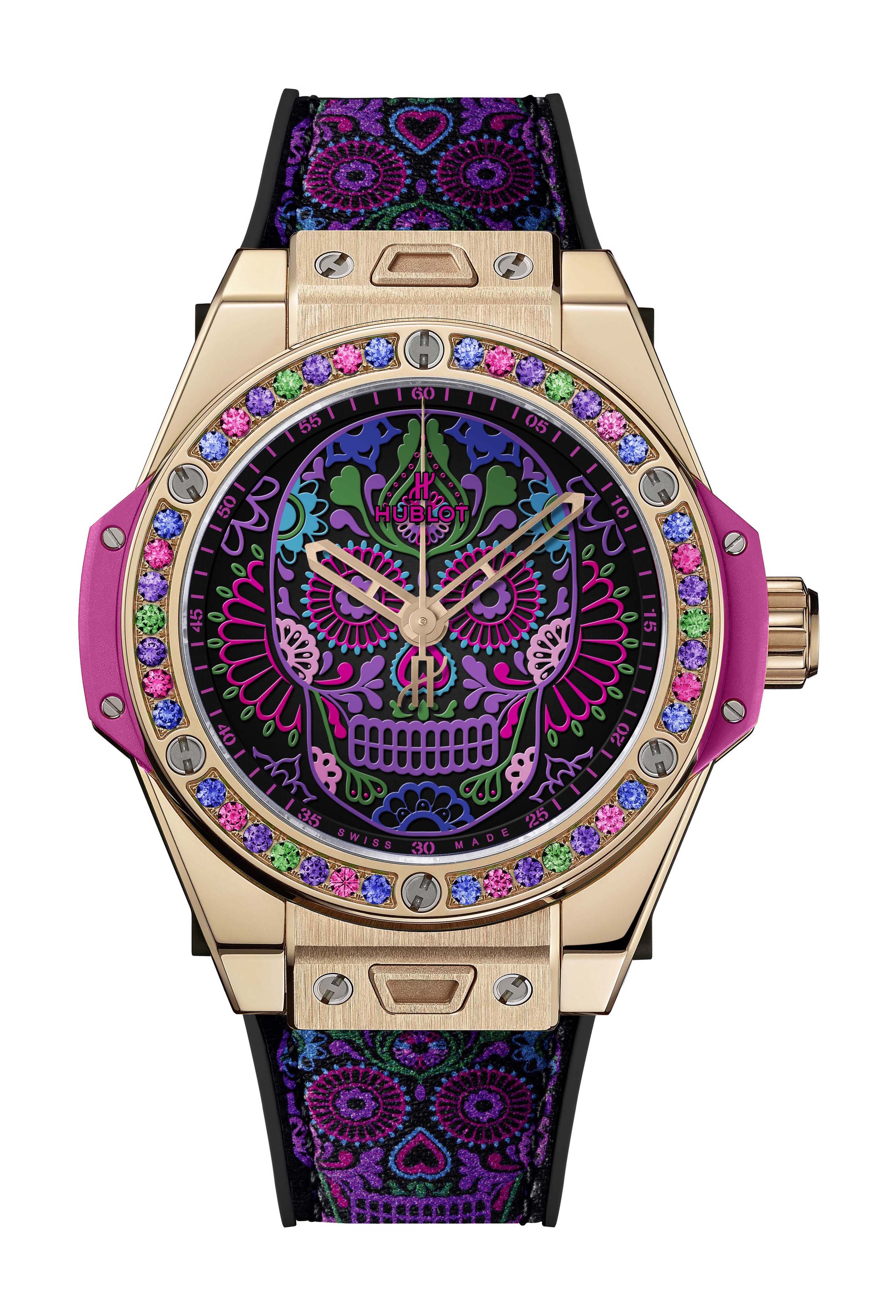 Hublot Big Bang One Click Calavera Catrina King Gold watch