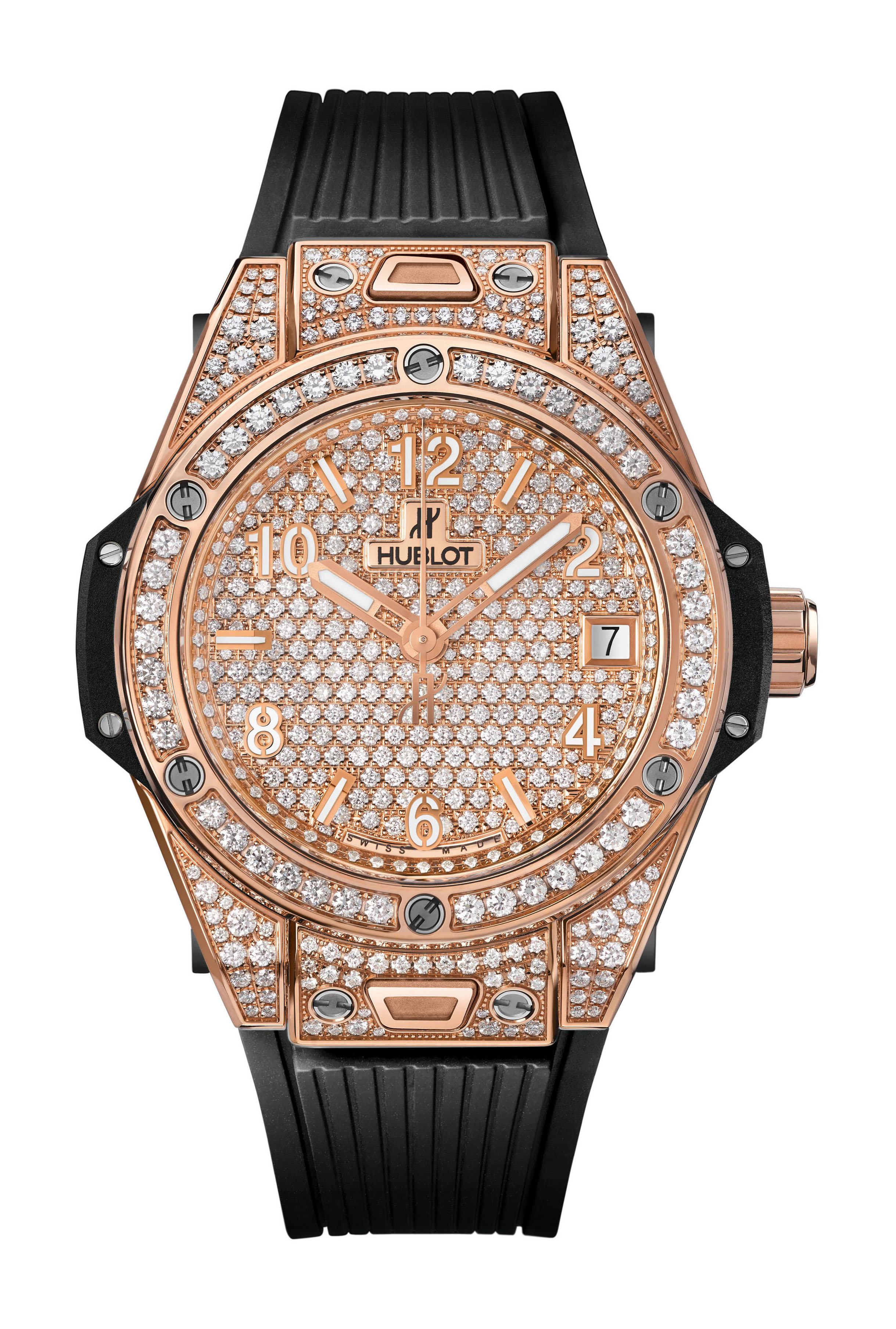 Hublot Big Bang One Click King Gold Full Pavé watch