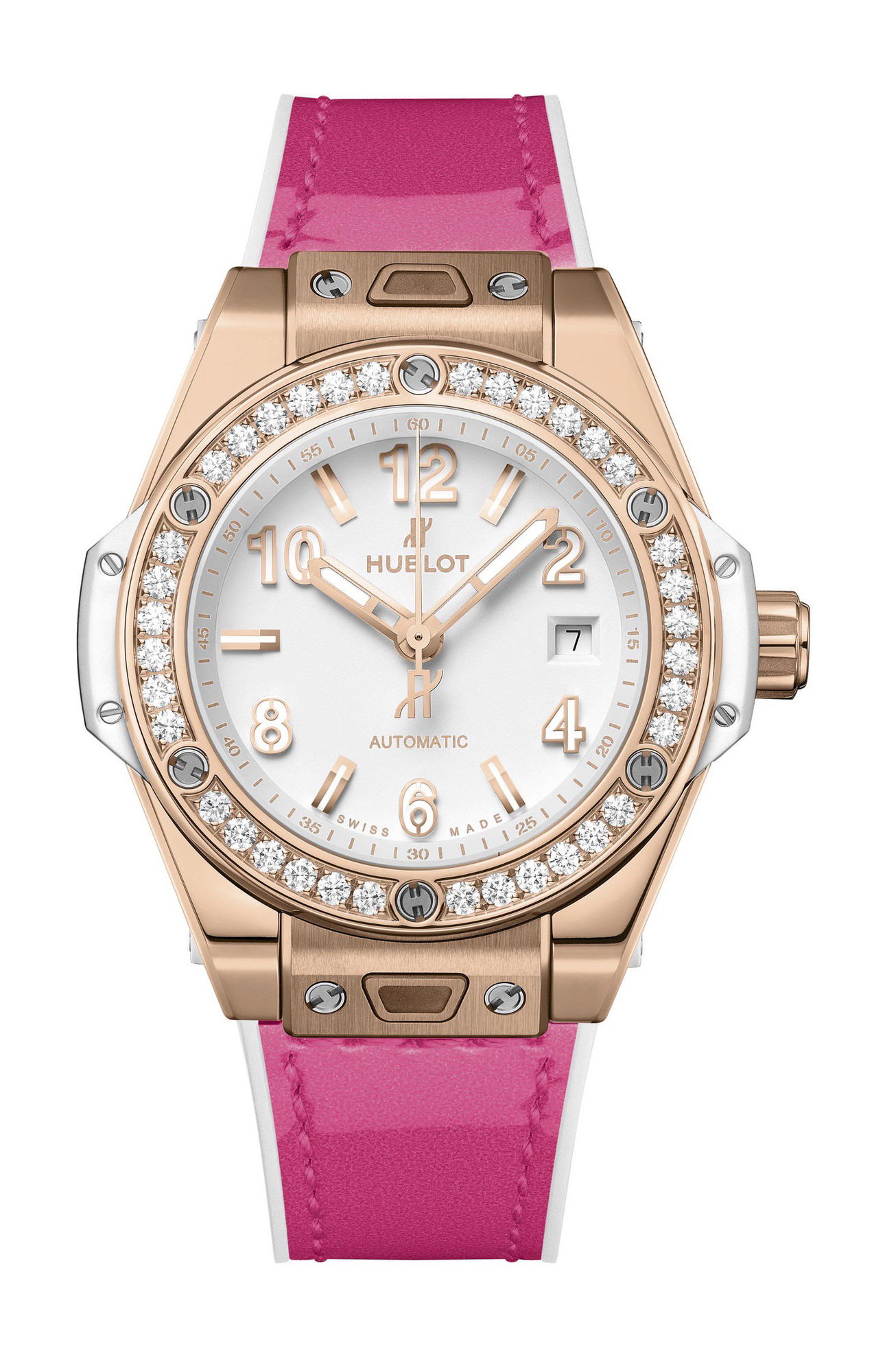 Hublot Big Bang One Click King Gold White Diamond 33mm - View 3