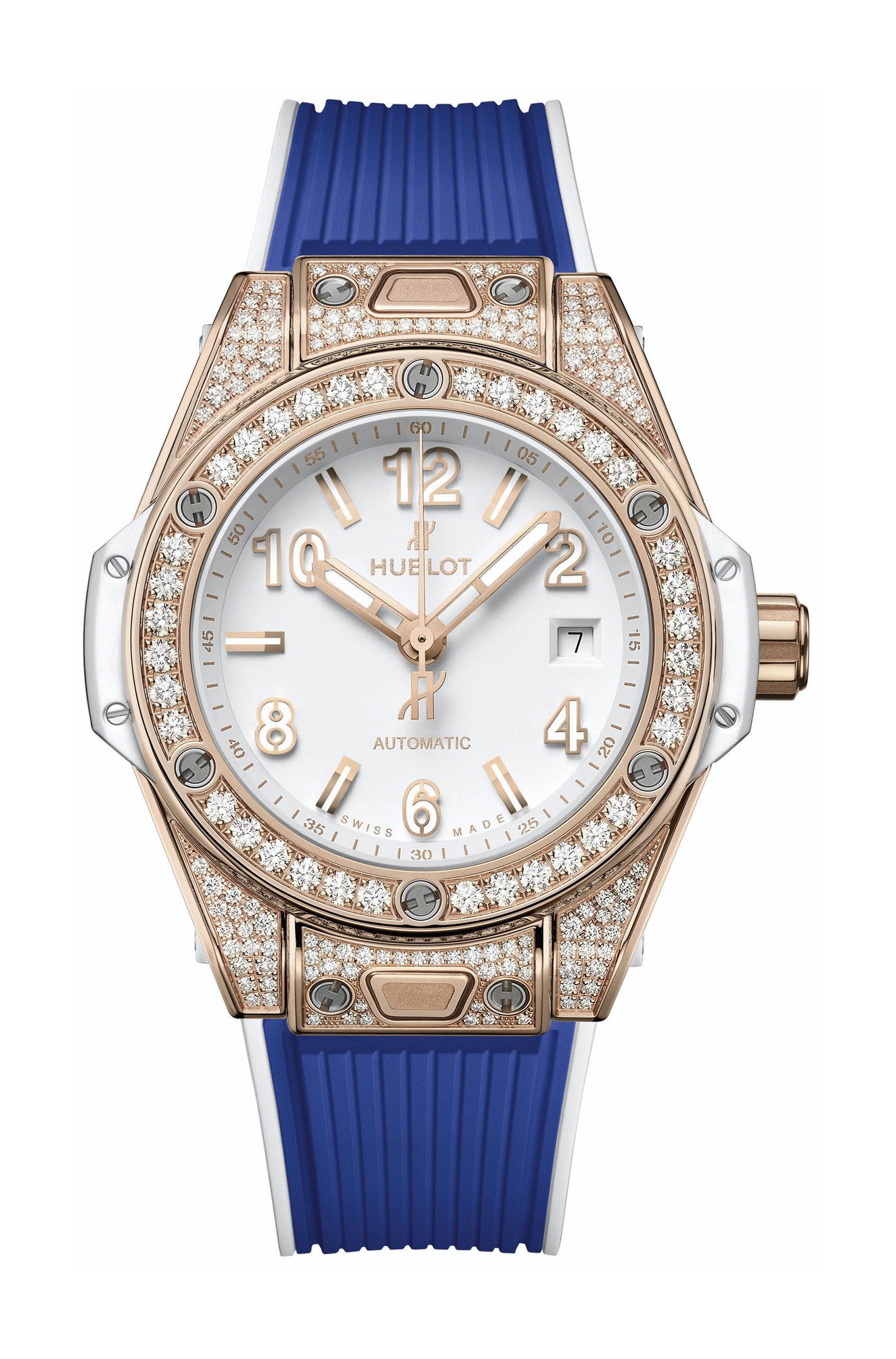 Hublot Big Bang One Click King Gold White Pavé 33mm - View 2