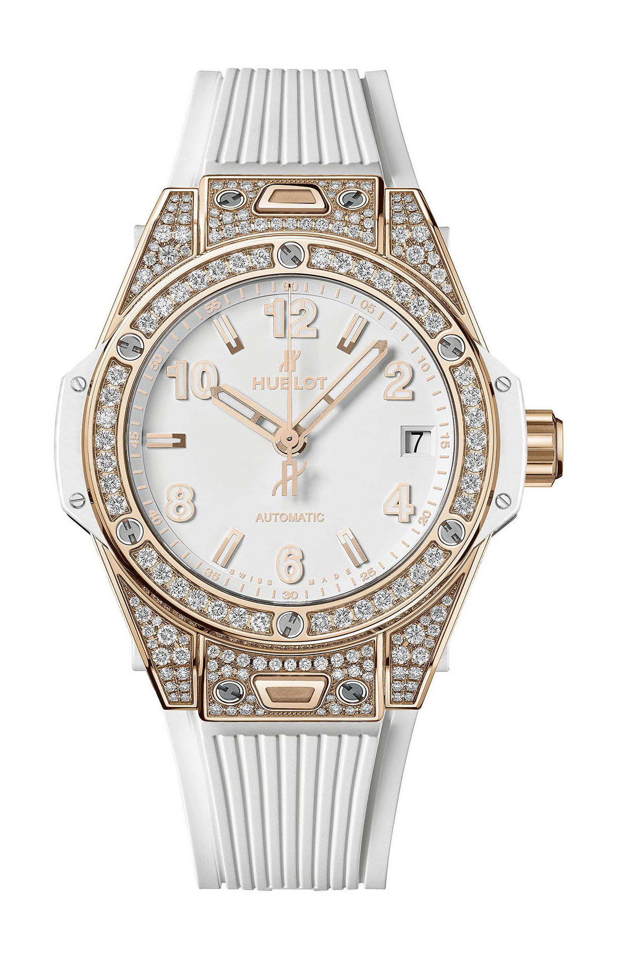 Hublot Big Bang One Click King Gold White Pavé watch