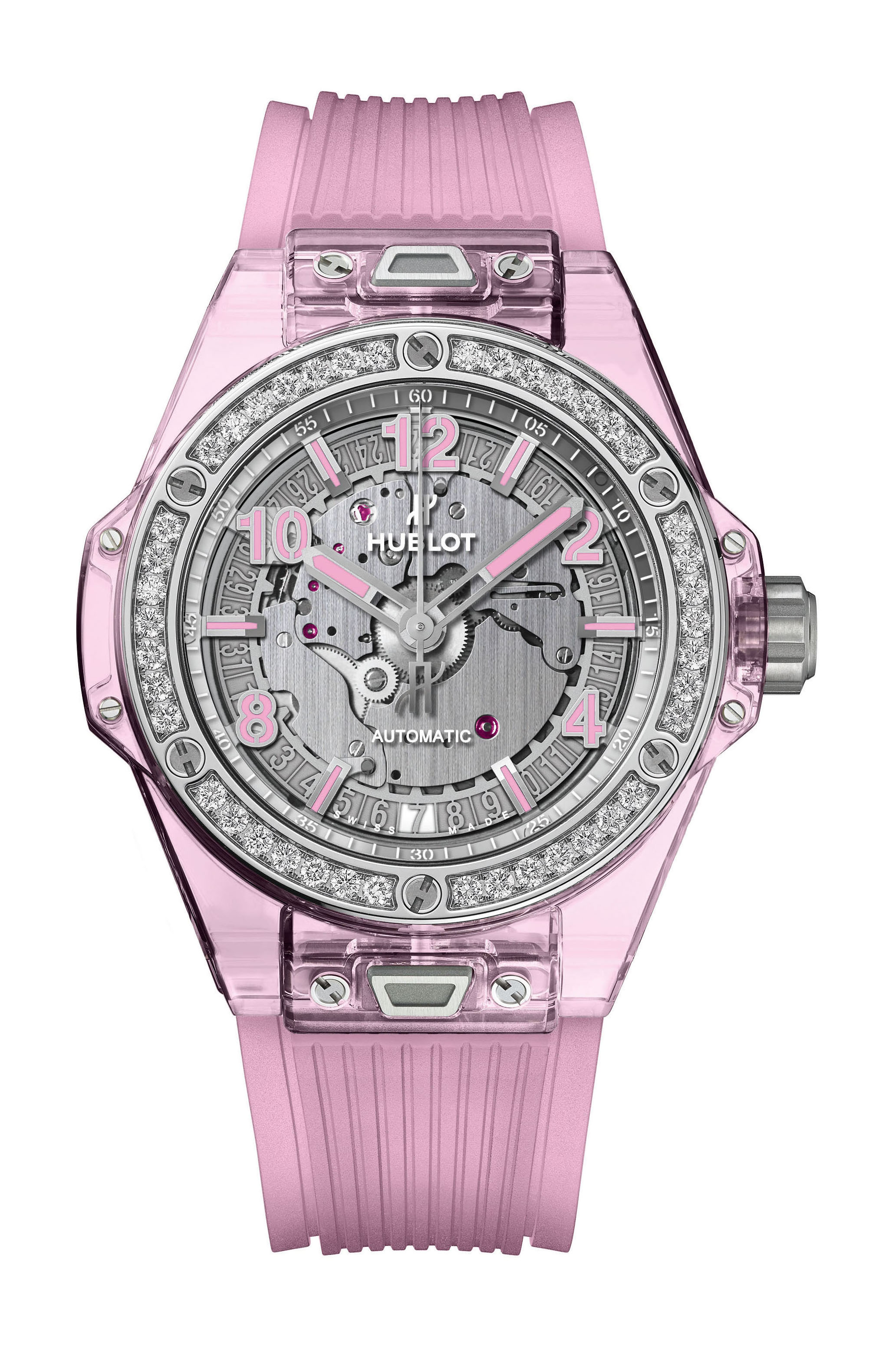 Hublot Big Bang One Click Pink Sapphire Diamonds watch