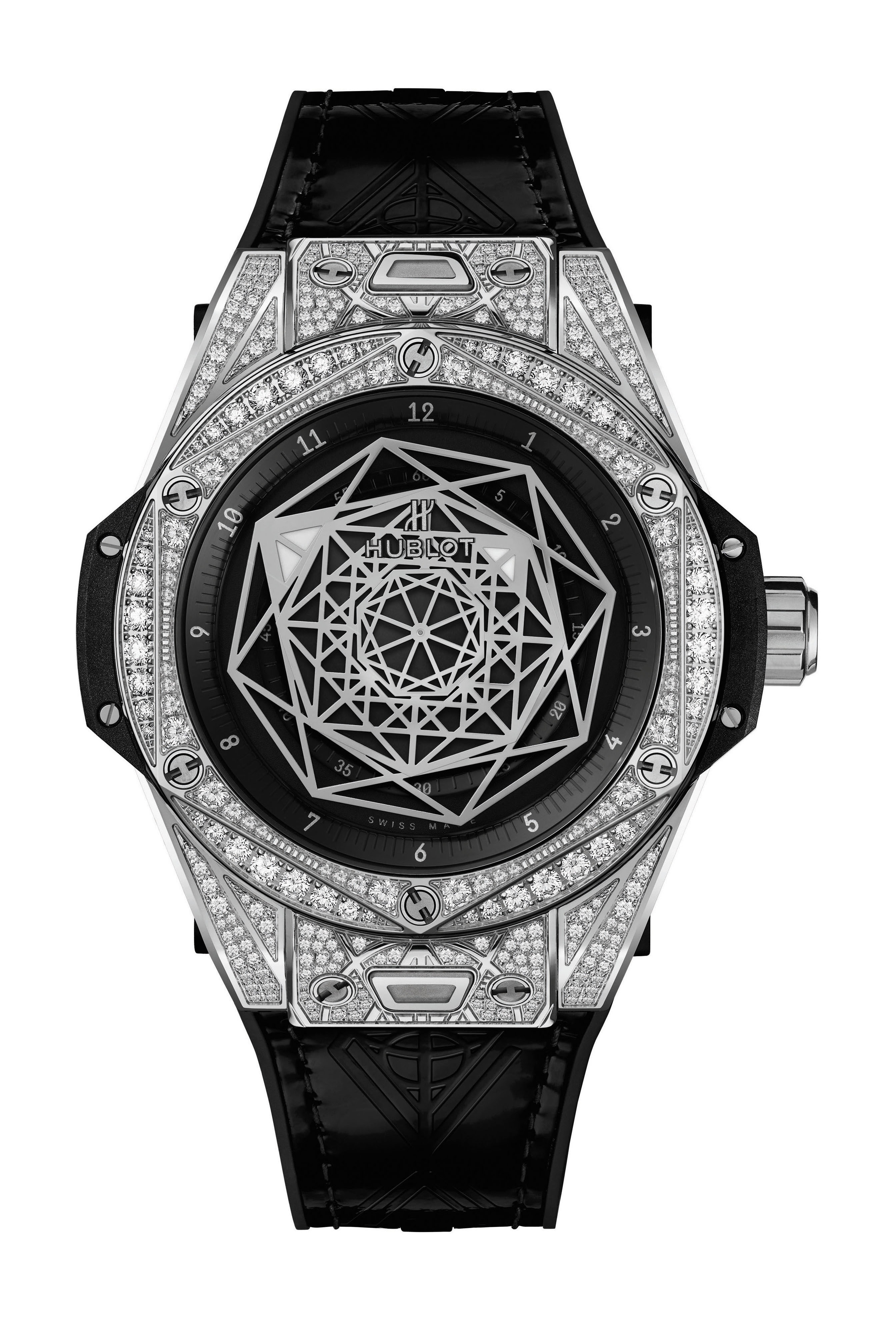 Hublot Big Bang One Click Sang Bleu Steel Pavé watch