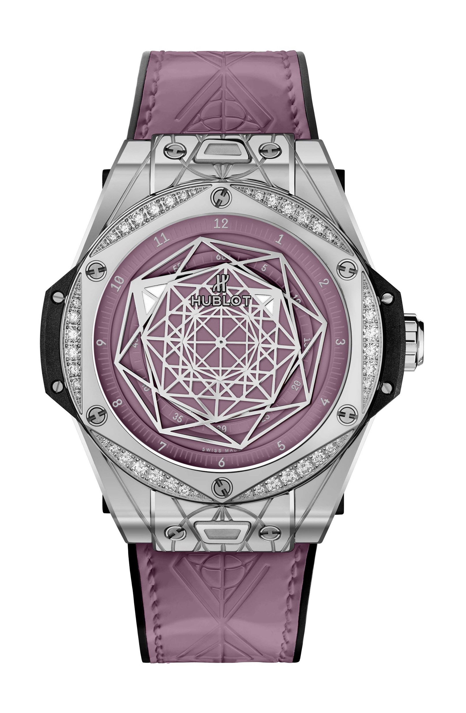 Hublot Big Bang One Click Sang Bleu Steel Pink Diamonds watch