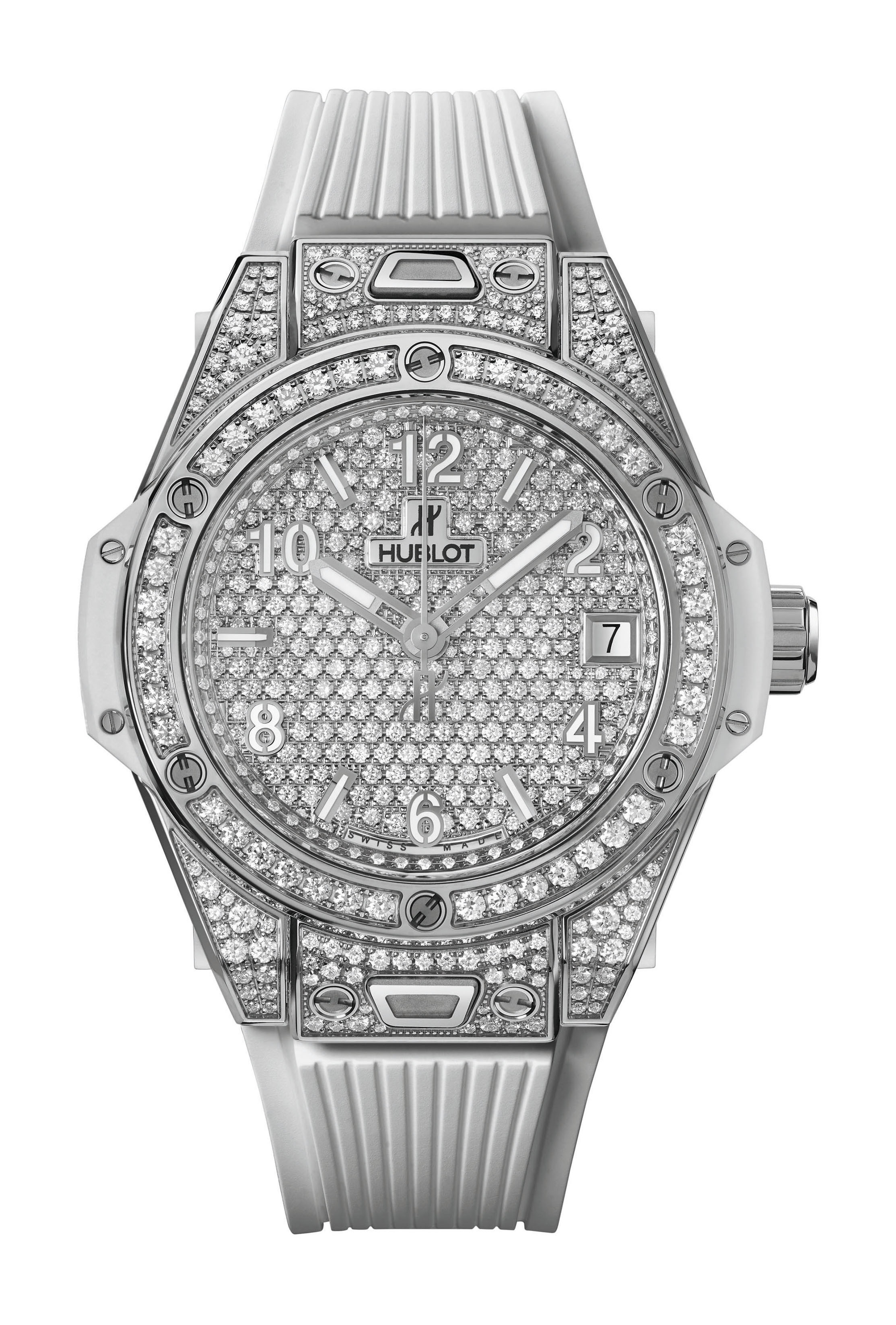 Hublot Big Bang One Click Steel White Full Pavé watch