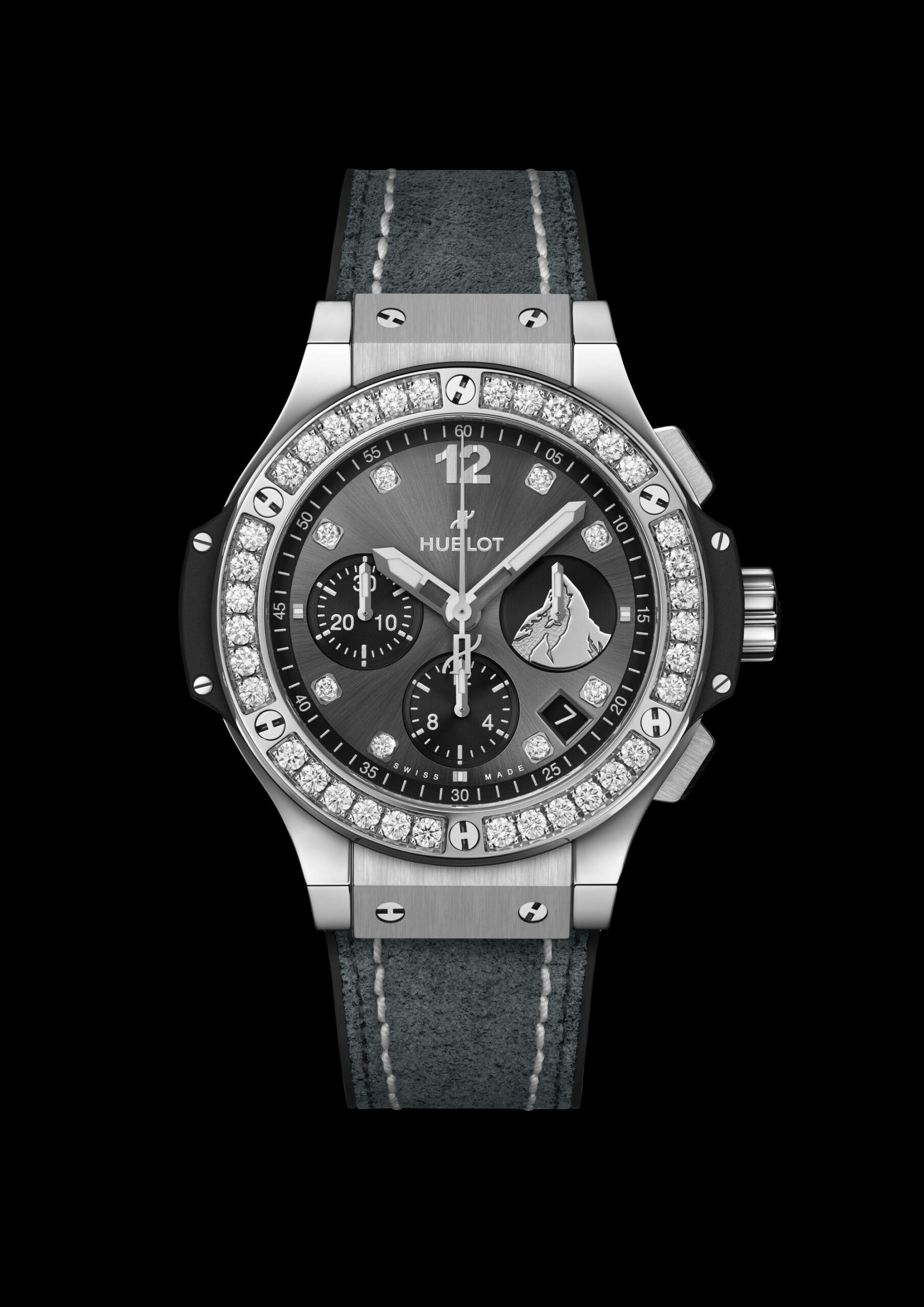 Hublot Big Bang Steel Diamonds Zermatt - View 3