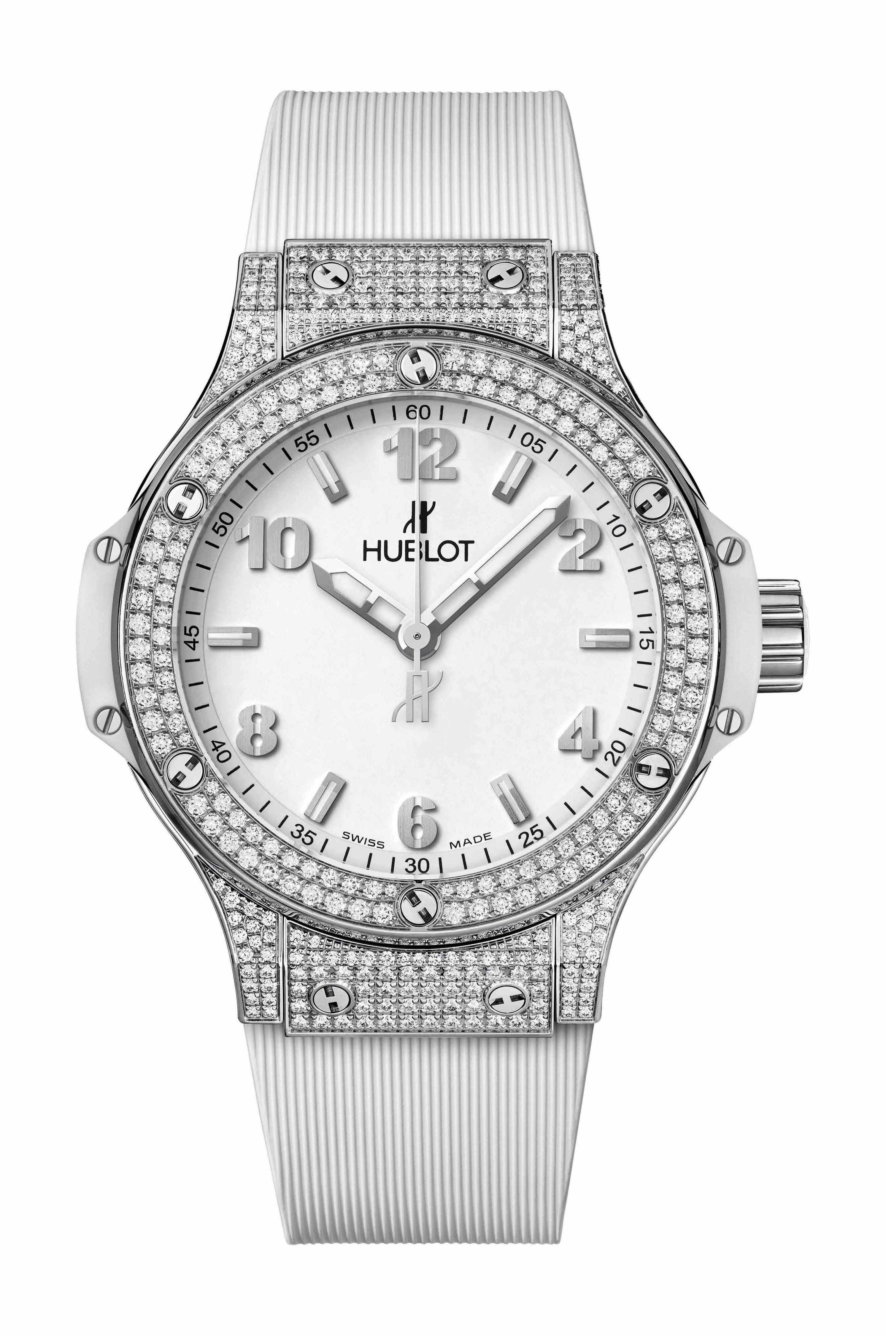 Hublot Big Bang Steel White Pavé watch