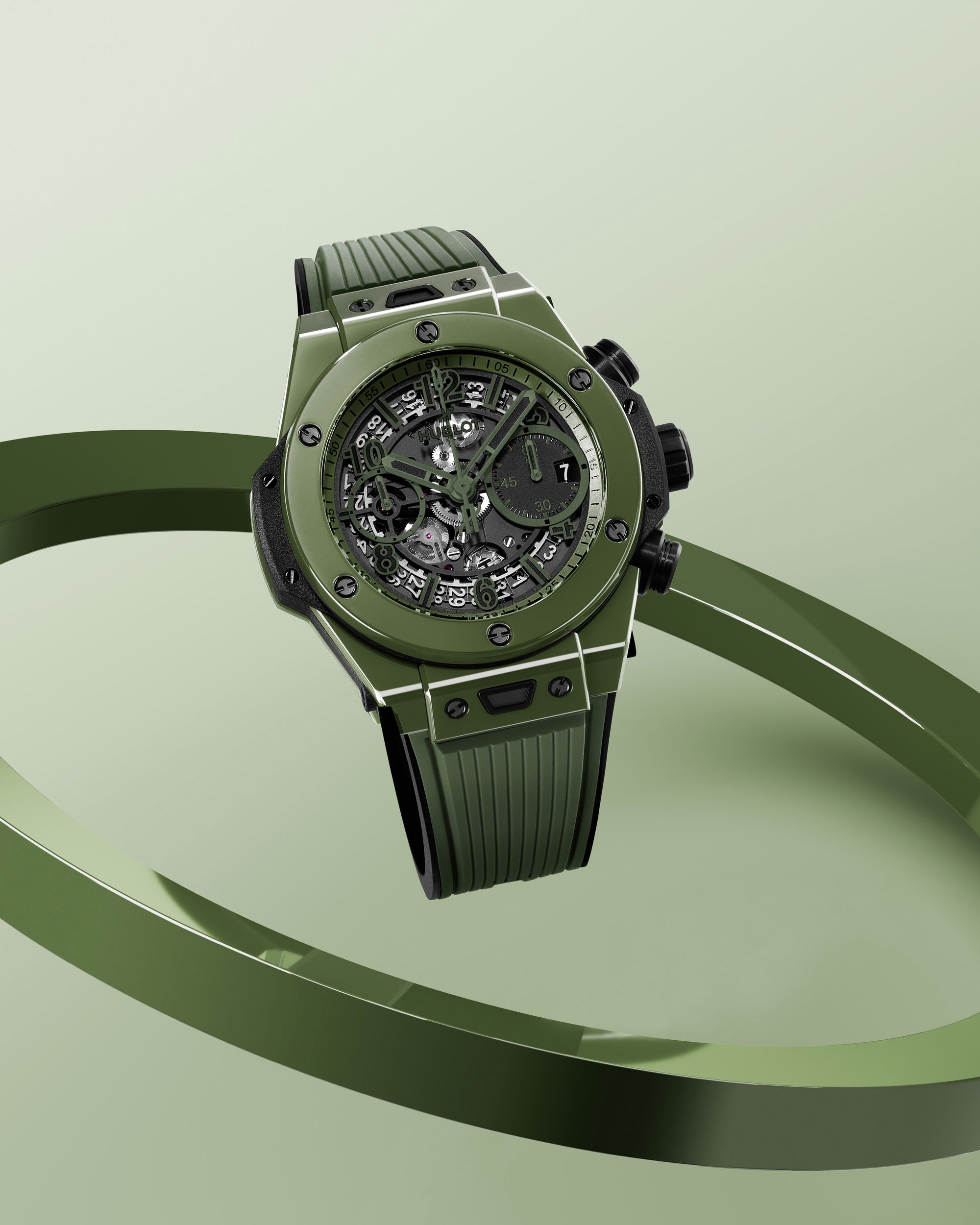 Hublot Big Bang Unico Dark Green Ceramic - View 2