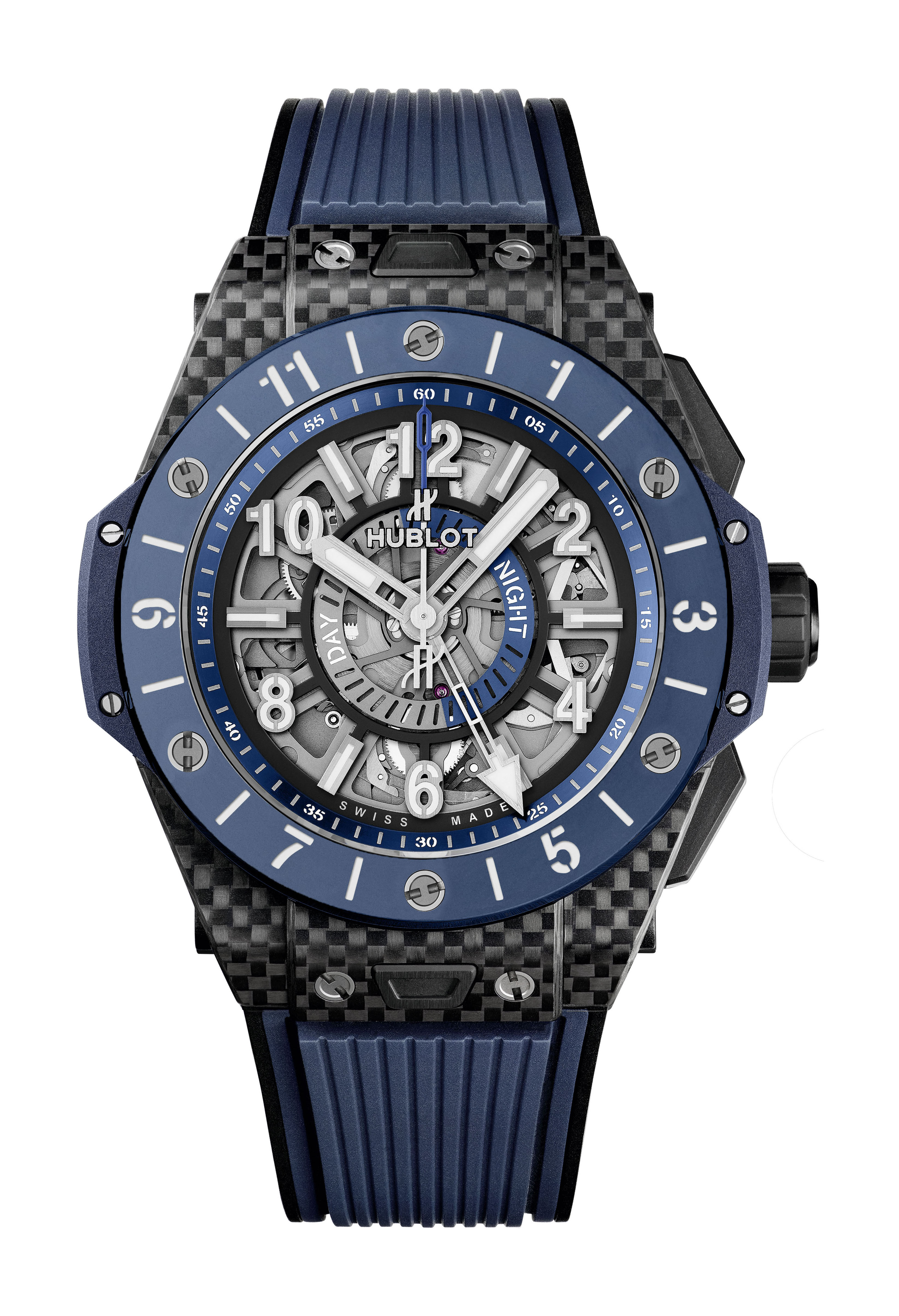 Hublot Big Bang Unico Gmt Carbon Blue Ceramic watch