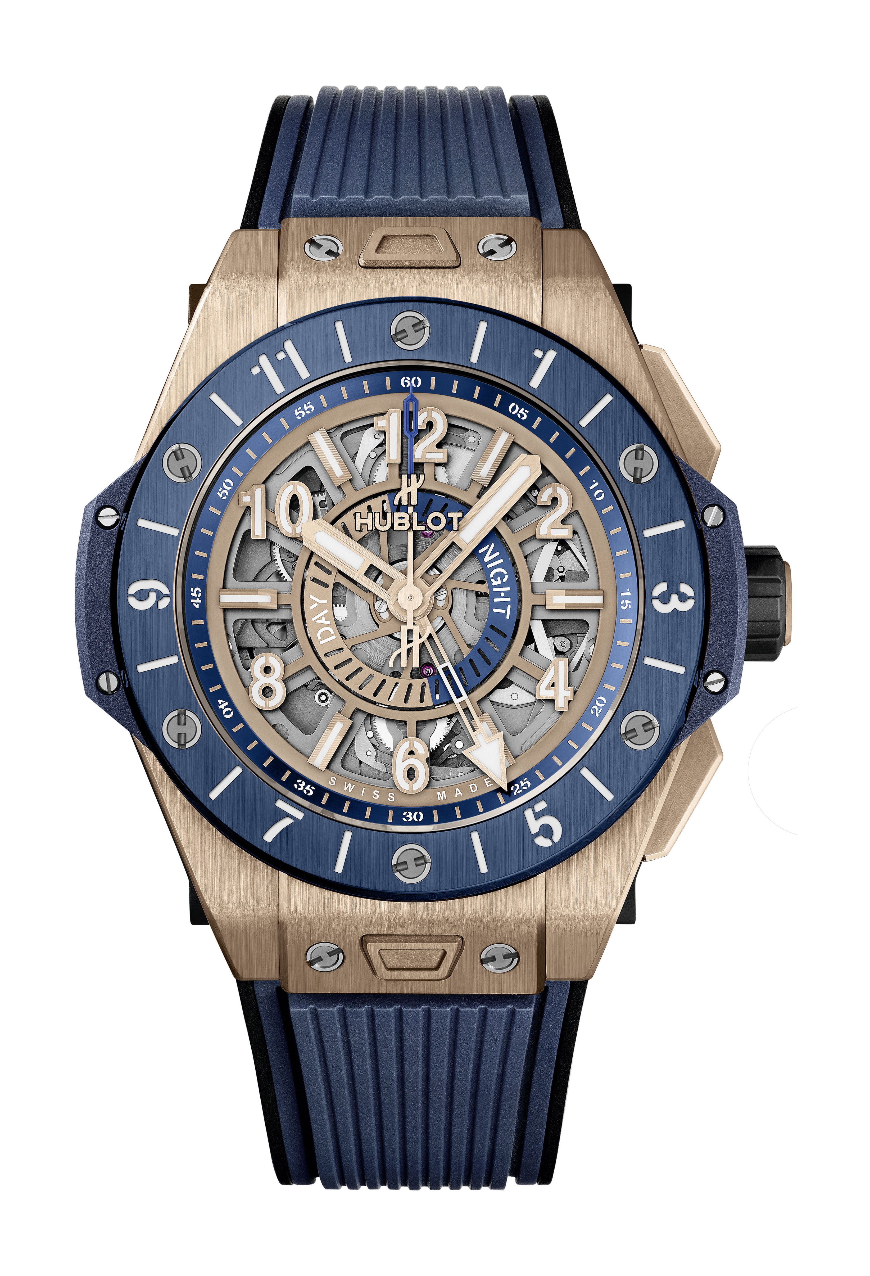 Hublot Big Bang Unico Gmt King Gold Blue Ceramic watch