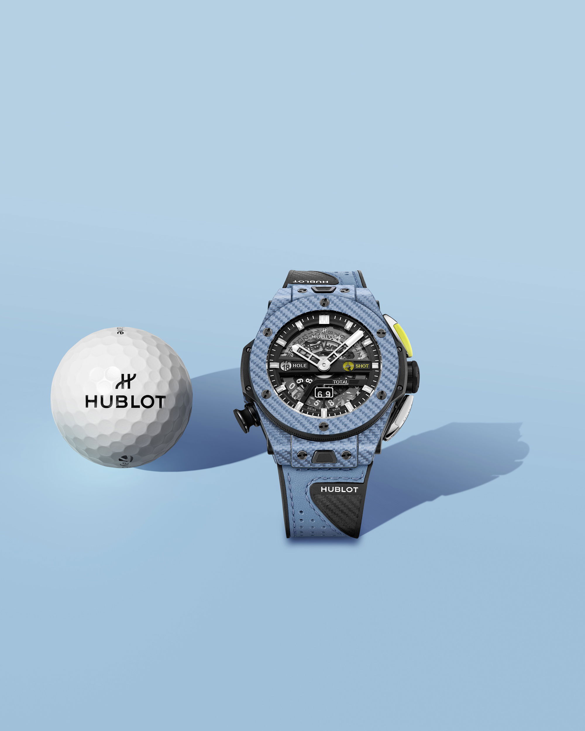 Hublot Big Bang Unico Golf Sky Blue Carbon - View 3