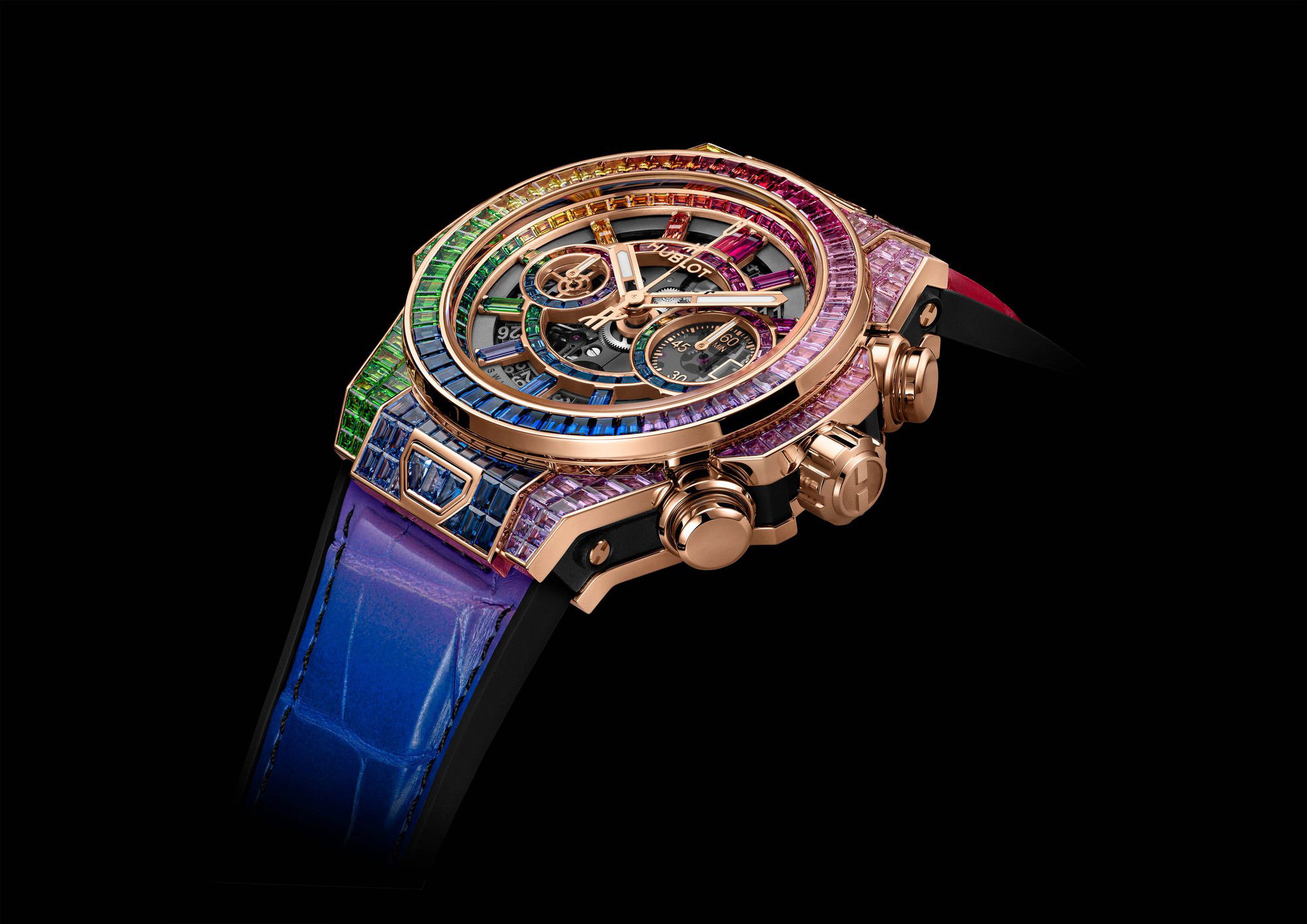 Hublot Big Bang Unico High Jewellery King Gold Rainbow - View 2