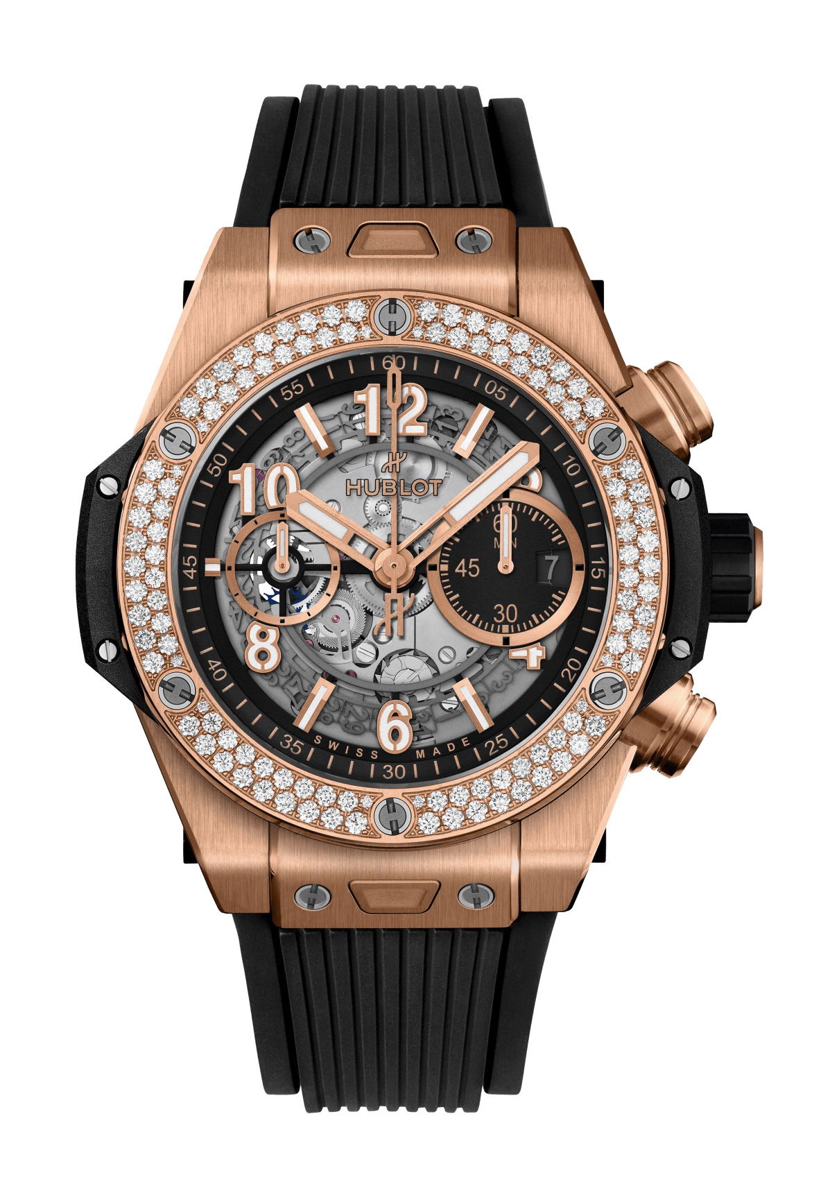 Hublot Big Bang Unico King Gold Diamonds watch