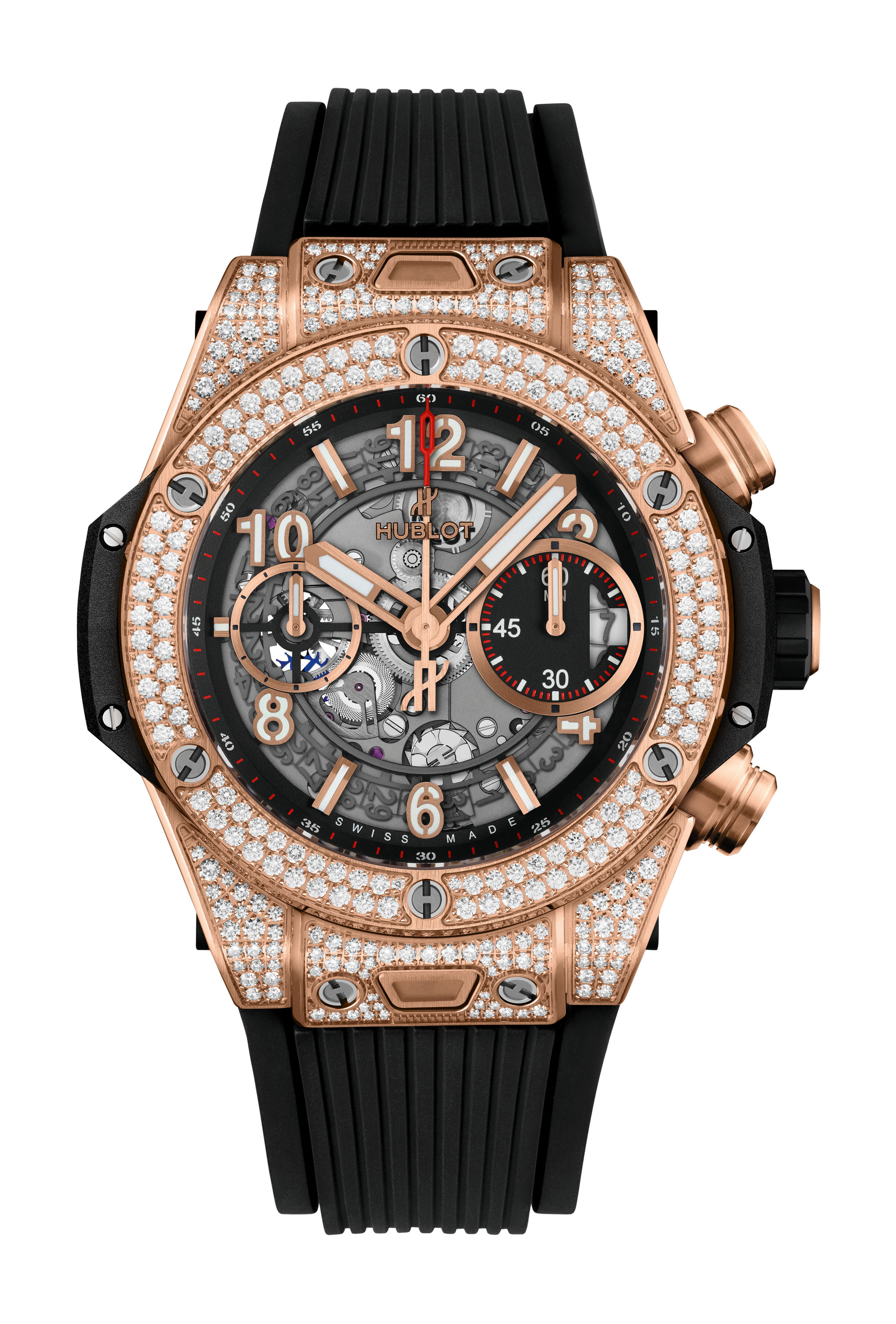 Hublot Big Bang Unico King Gold Pavé watch