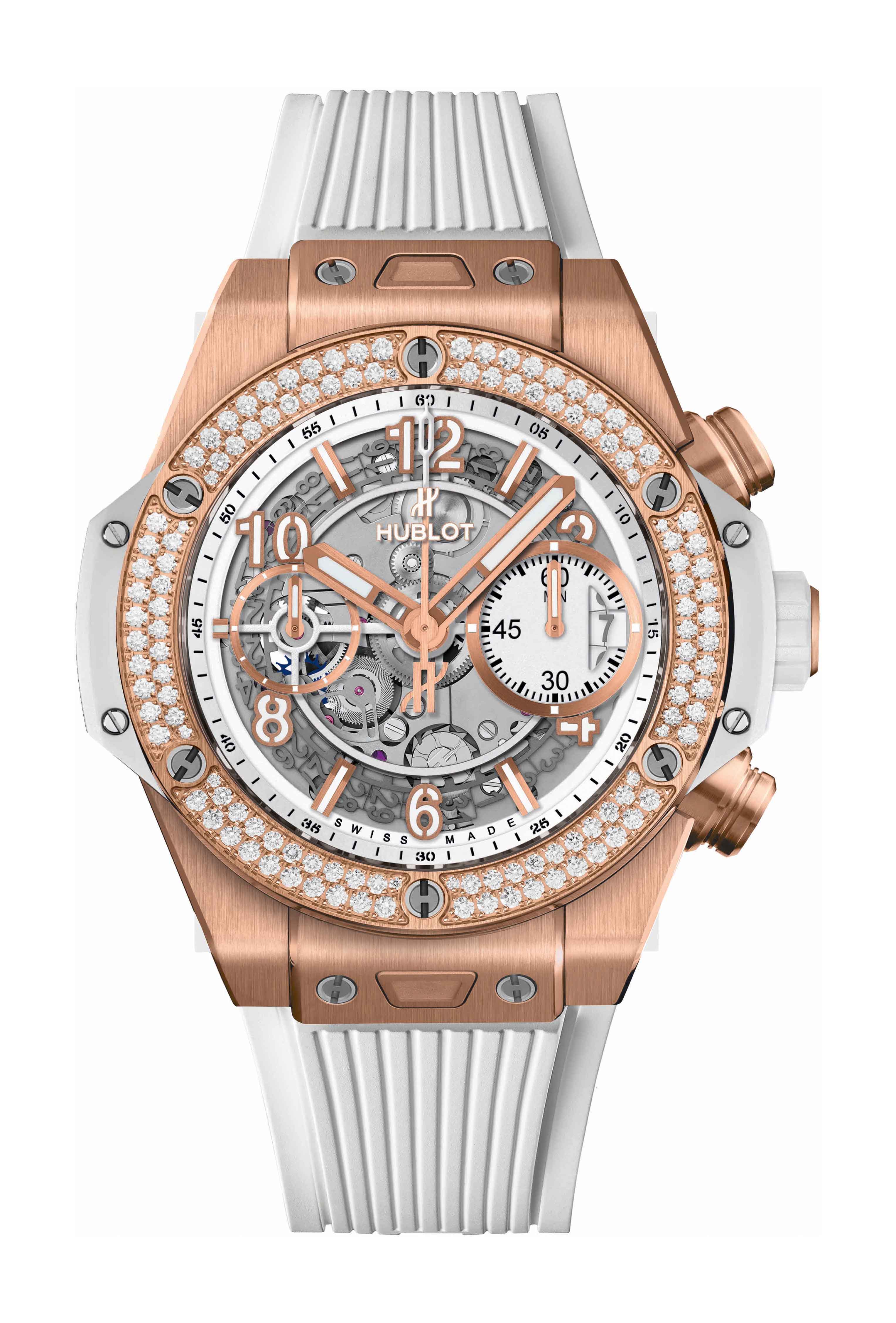 Hublot Big Bang Unico King Gold White Diamonds watch