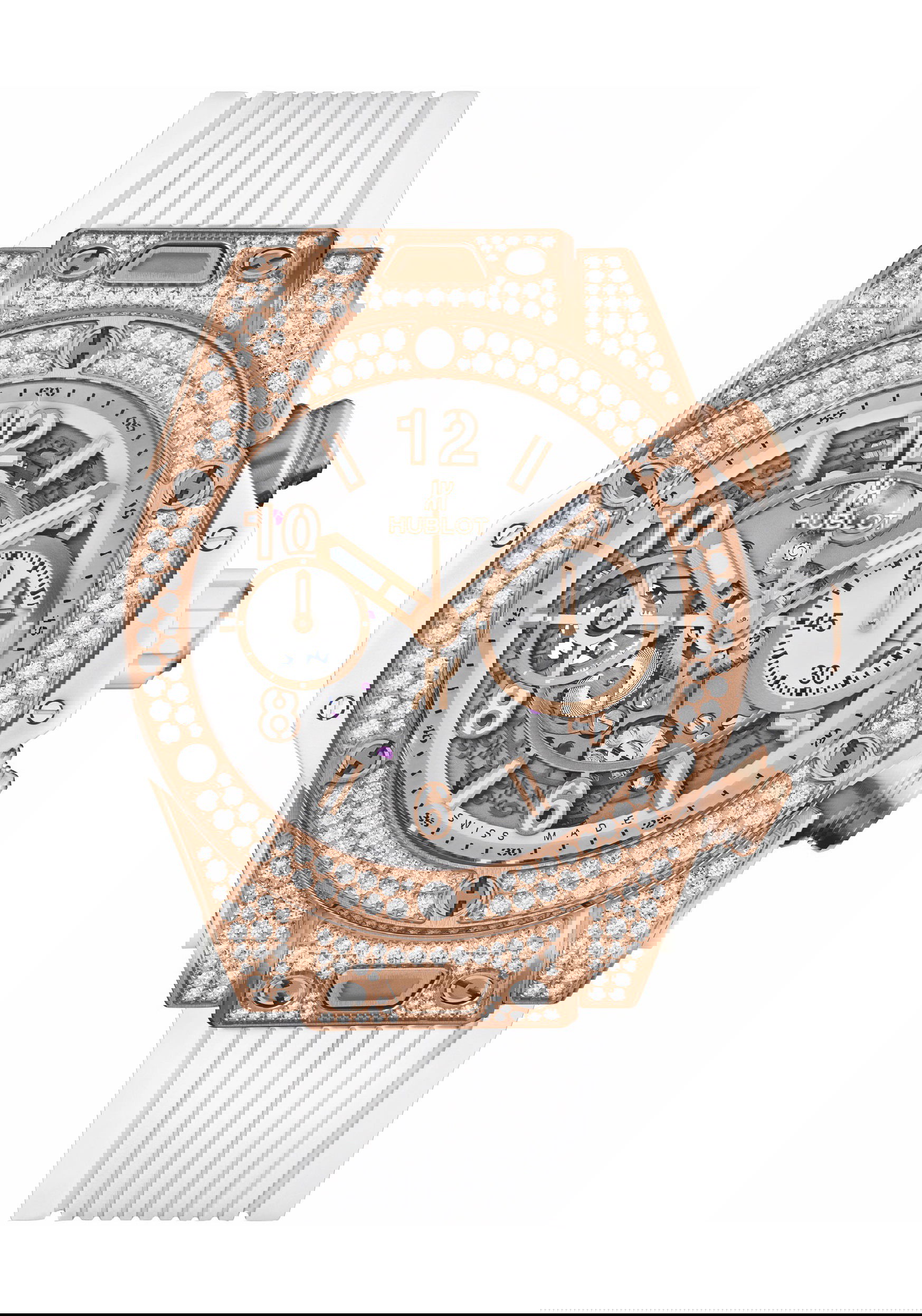 Hublot Big Bang Unico King Gold White Pavé watch
