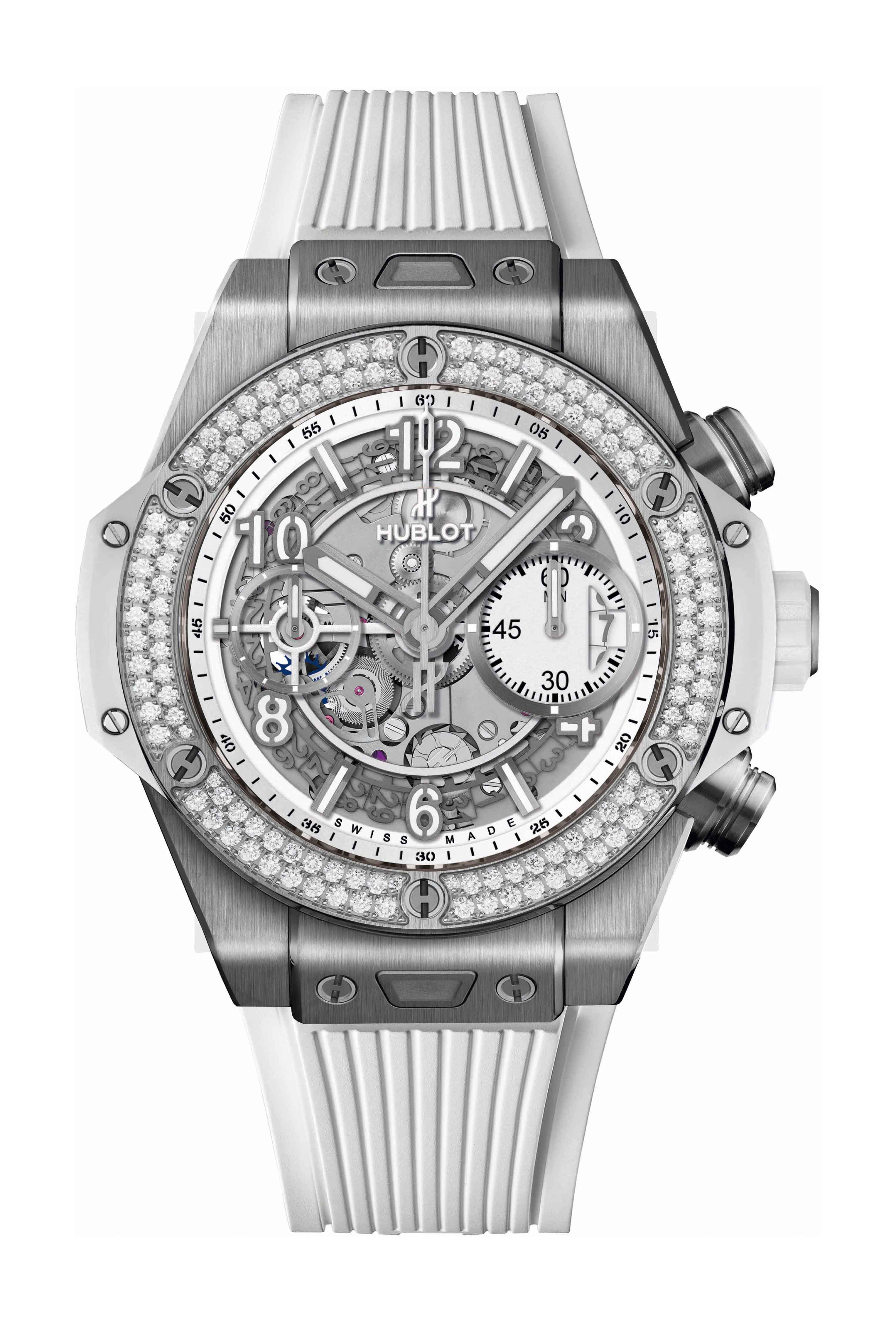 Hublot Big Bang Unico Titanium White Diamonds watch