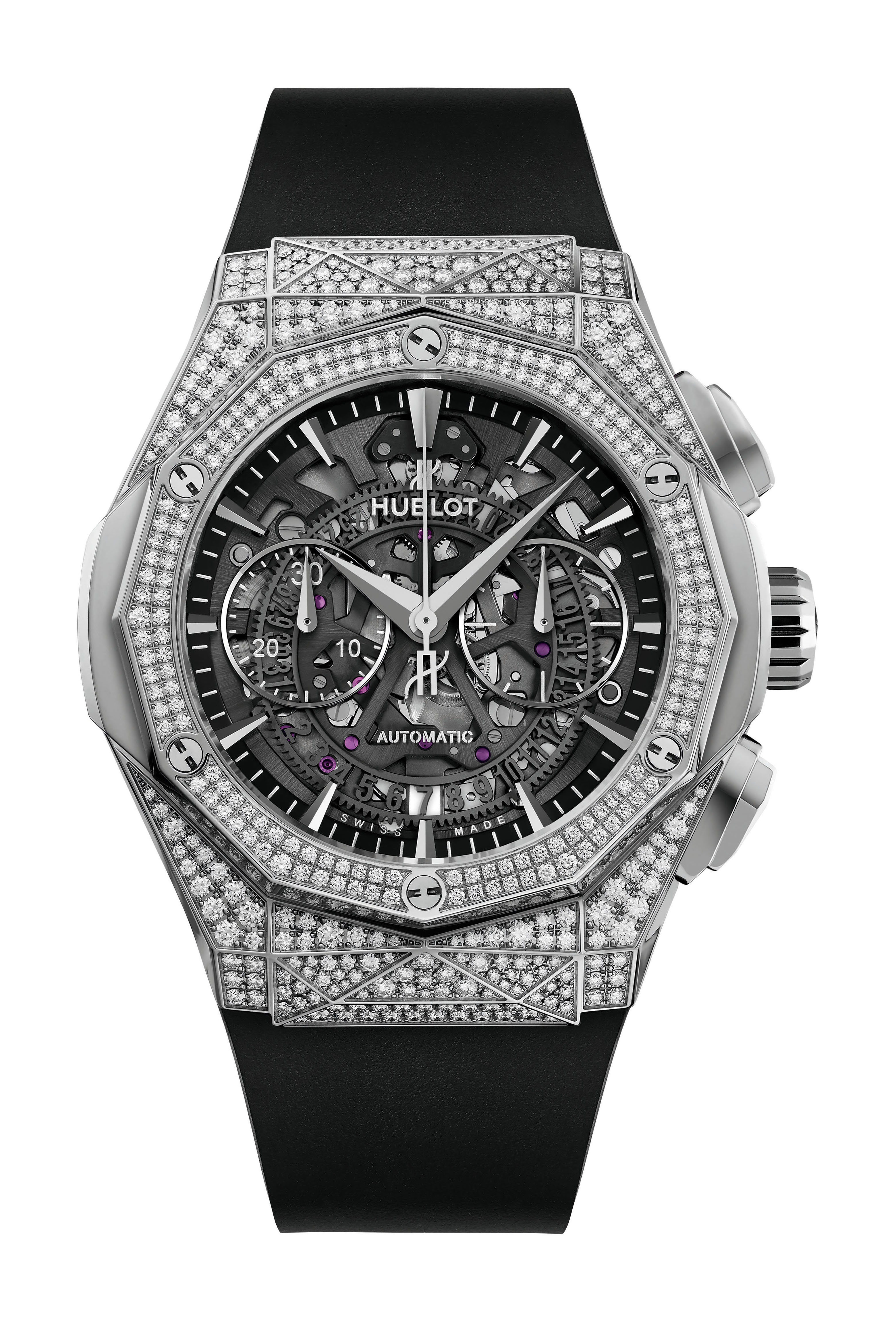 Hublot Classic Fusion Aero Chronograph Orlinski Titanium Pavé watch