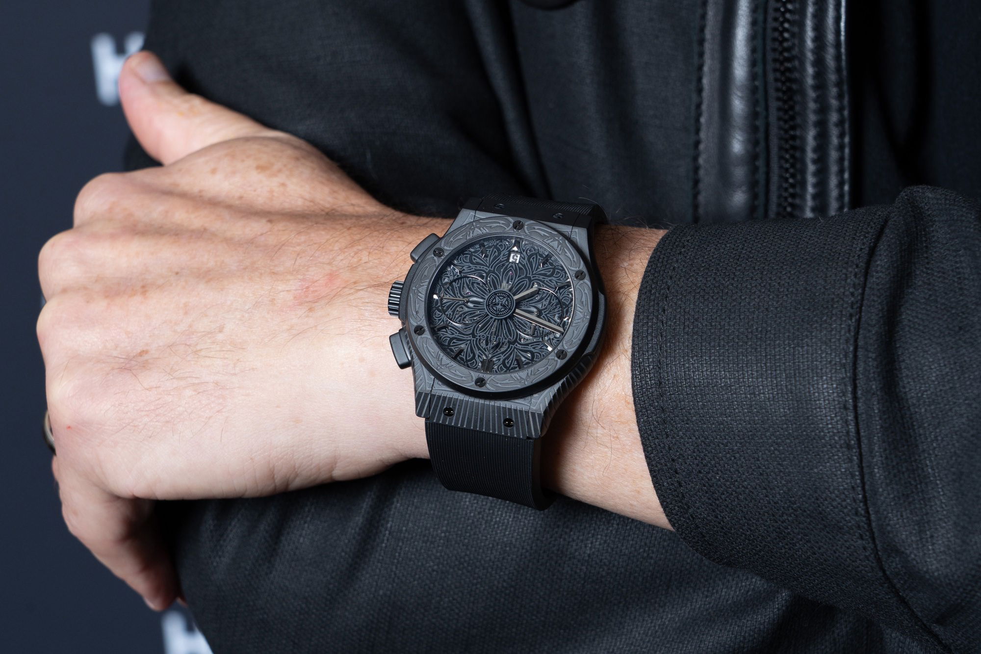 Hublot Classic Fusion Aerofusion Chronograph All Black Shepard Fairey - View 2