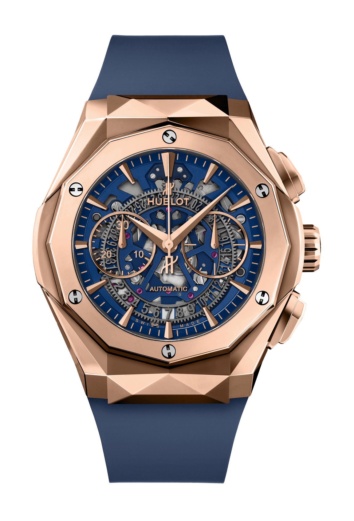 Hublot Classic Fusion Aerofusion Chronograph Orlinski King Gold Blue watch