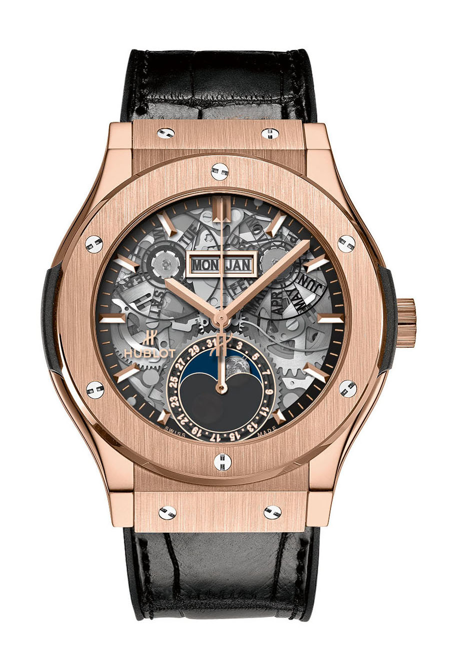 Hublot Classic Fusion Aerofusion Moonphase Aeromoon King Gold watch