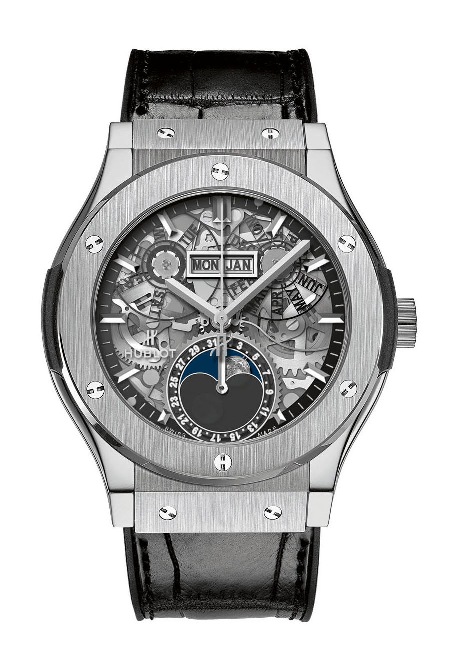 Hublot Classic Fusion Aerofusion Moonphase Aeromoon Titanium watch