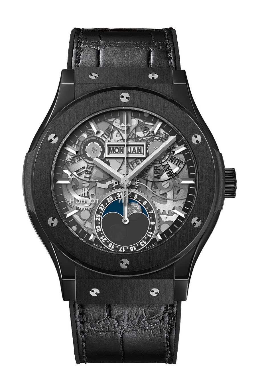 Hublot Classic Fusion Aerofusion Moonphase Black Magic watch