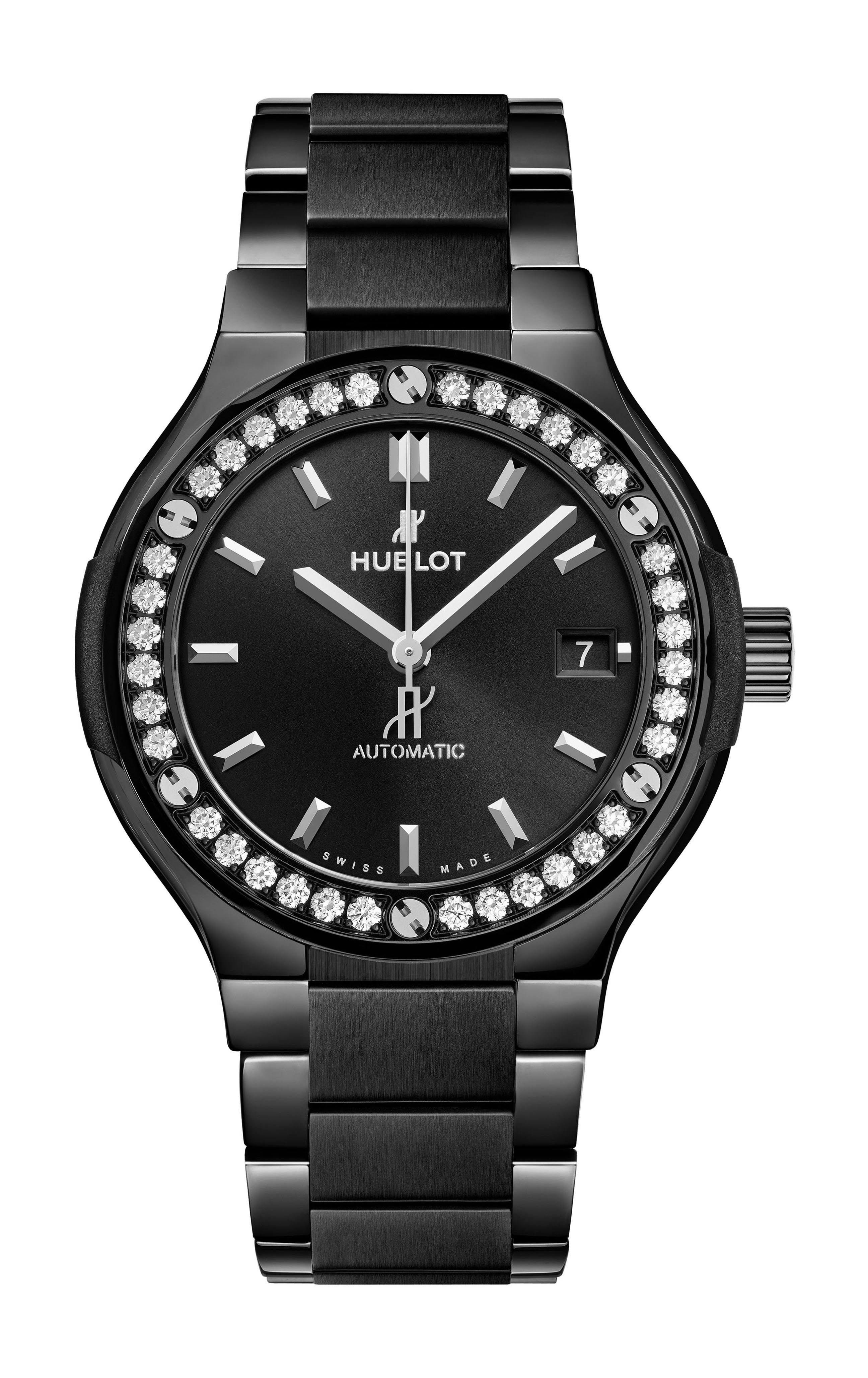 Hublot Classic Fusion Black Magic Bracelet Diamonds watch