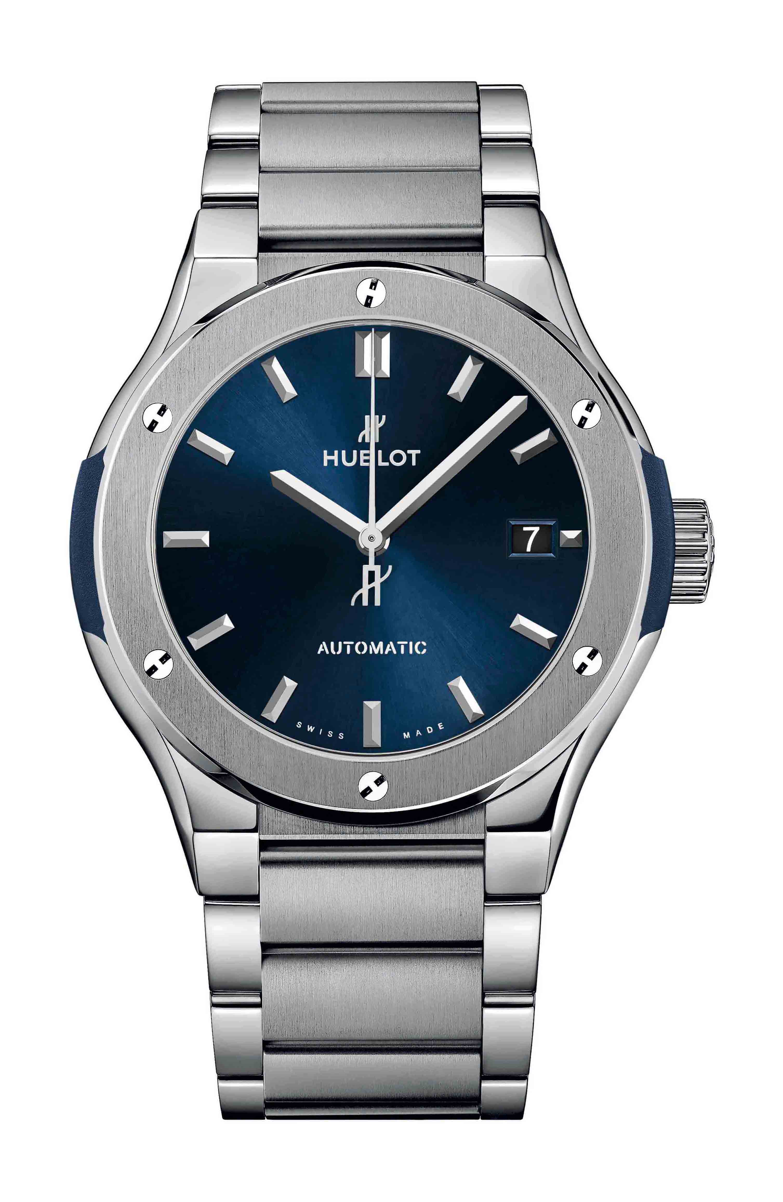Hublot Classic Fusion Blue Titanium Bracelet watch