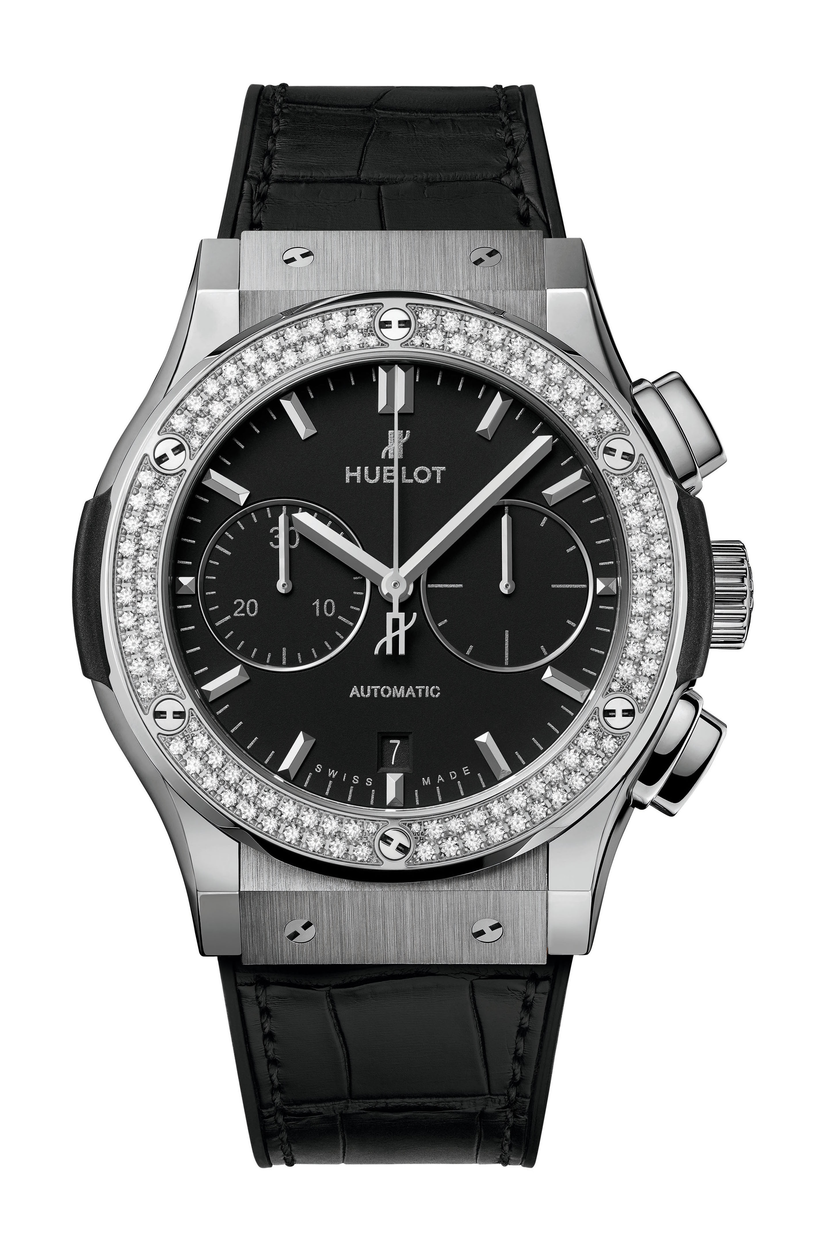 Hublot Classic Fusion Chronograph Titanium Diamonds watch