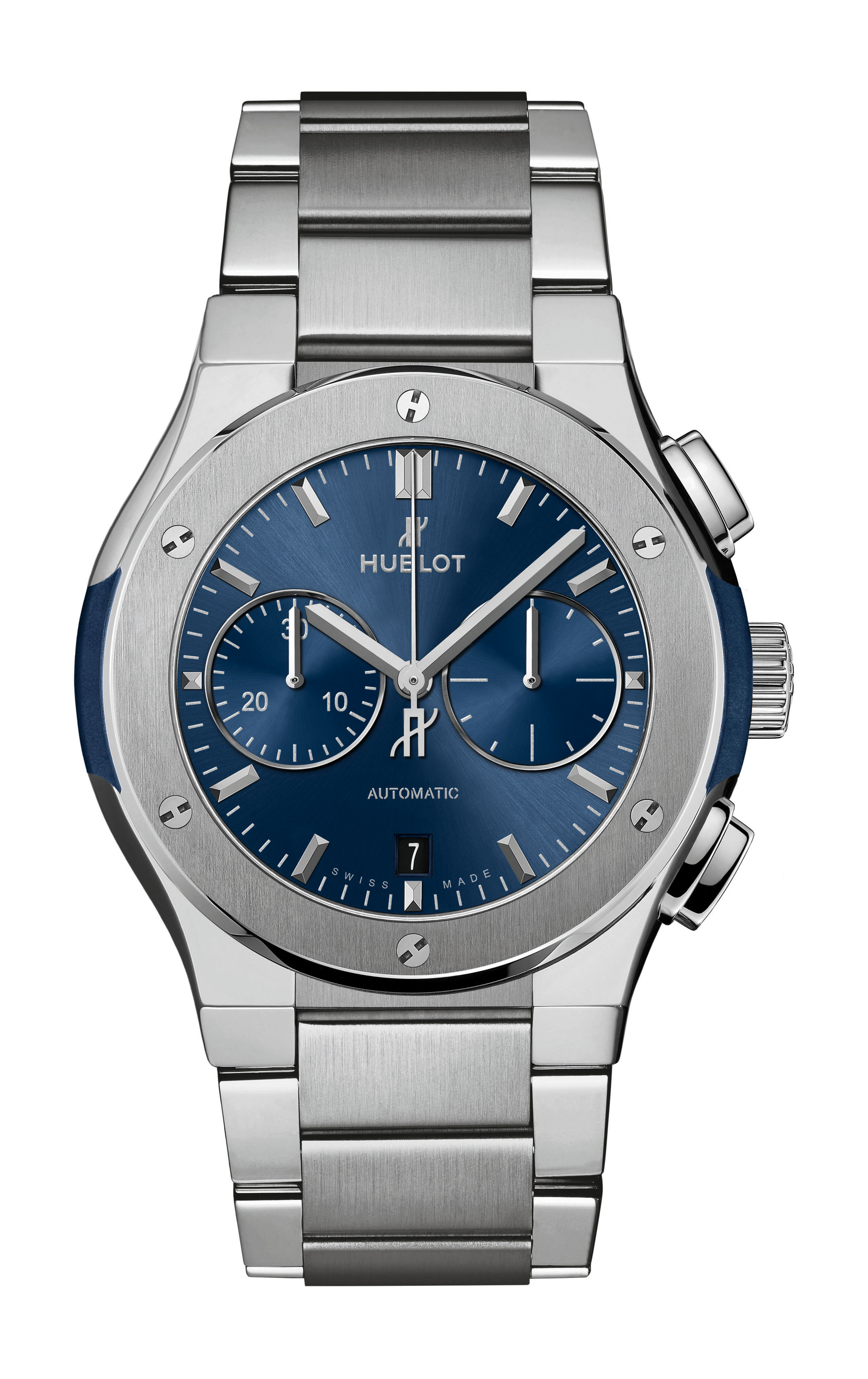 Hublot Classic Fusion Chronograph Titanium Blue Bracelet watch