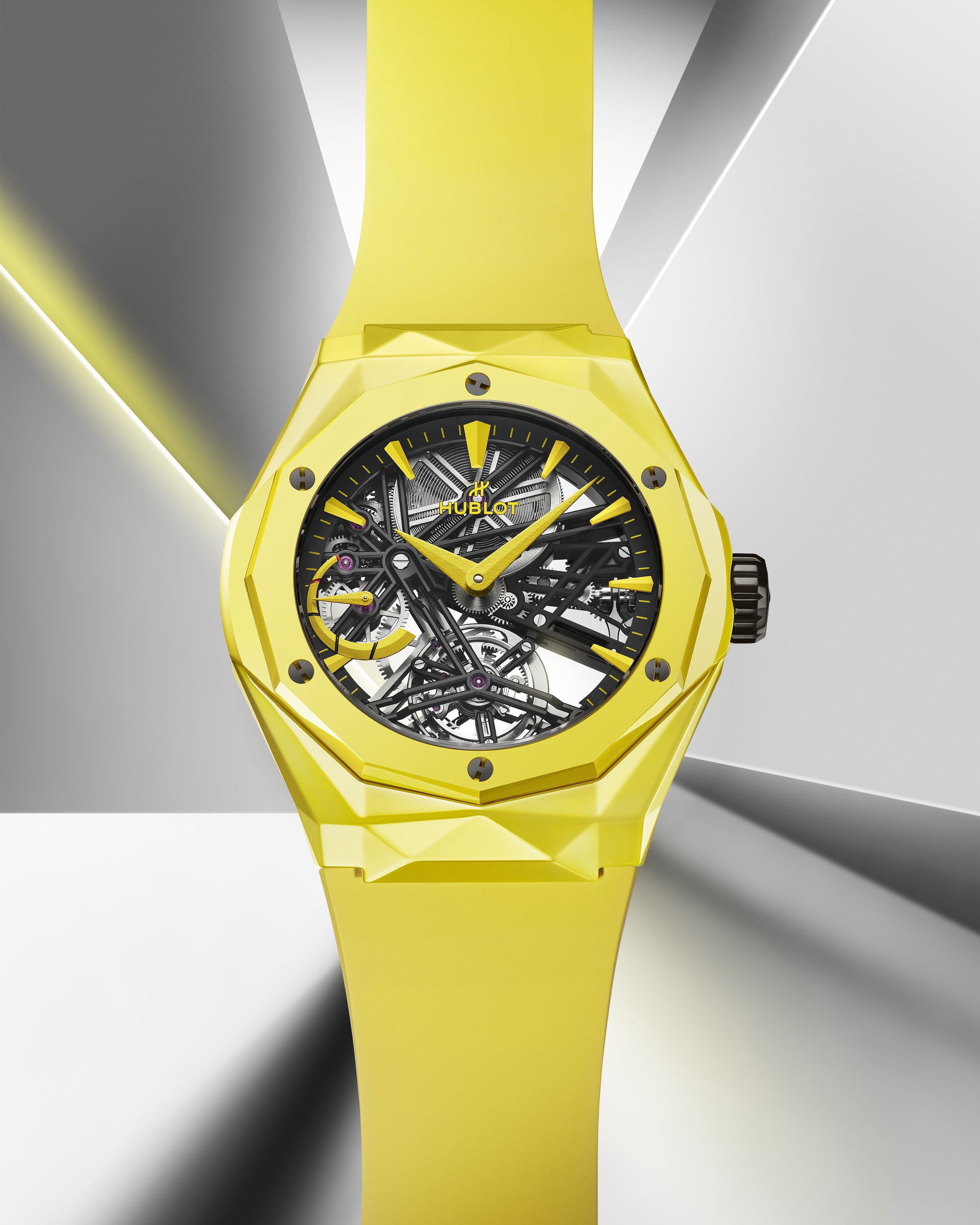 Hublot Classic Fusion Tourbillon Orlinski Ceramic Yellow Magic - View 2