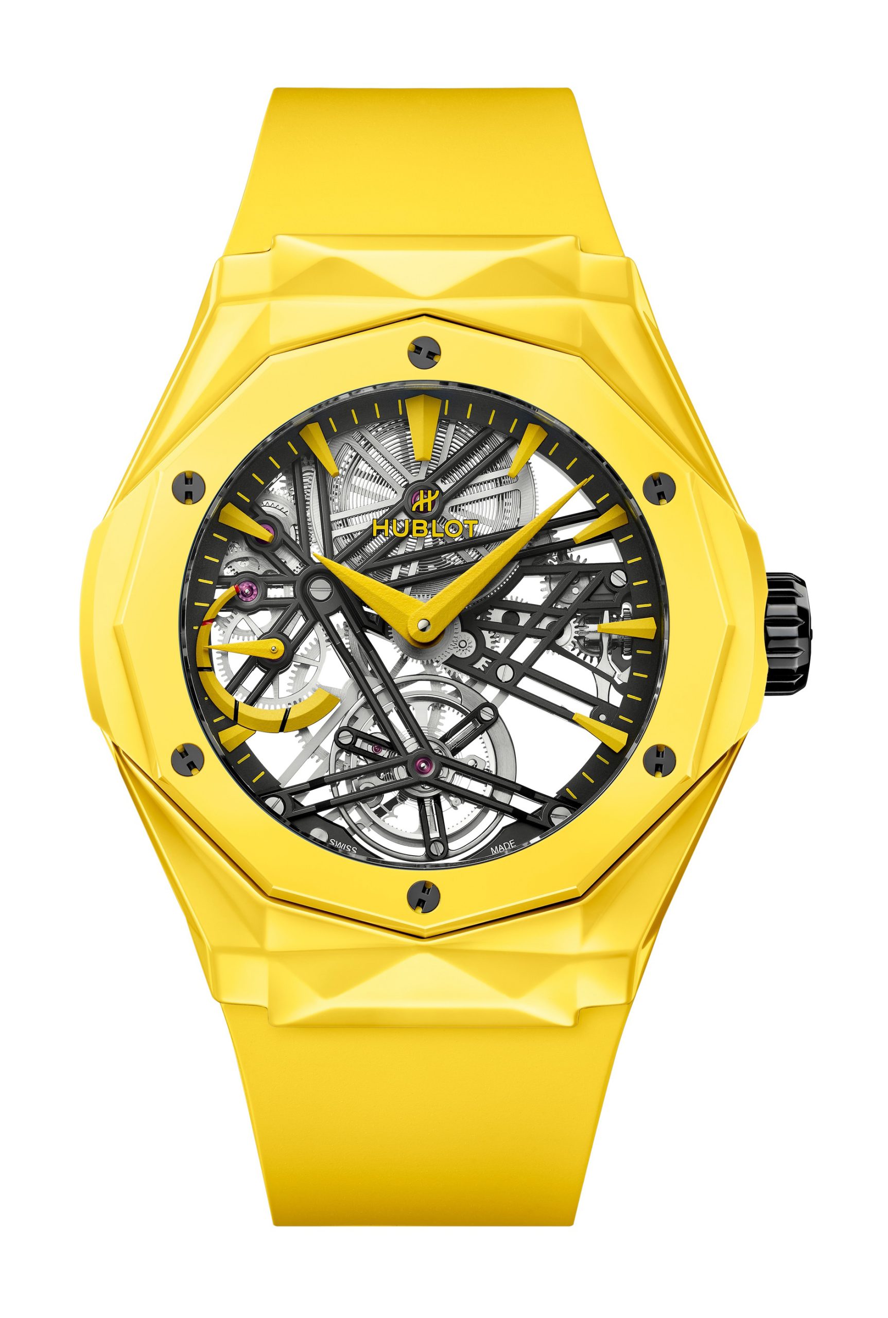 Hublot Classic Fusion Tourbillon Orlinski Ceramic Yellow Magic watch
