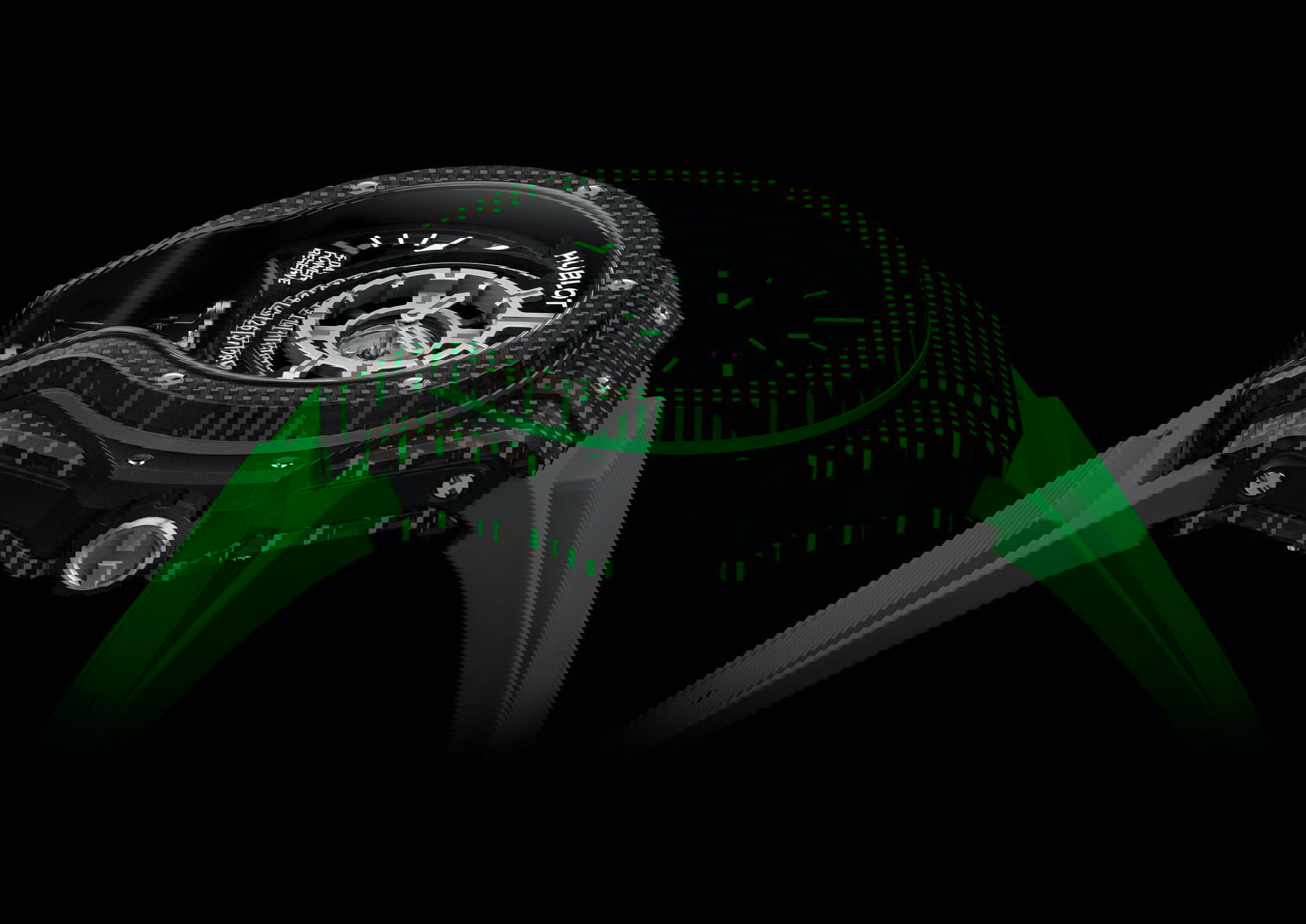 Hublot MP-09 Tourbillon Bi-Axis 5 Days Power Reserve 3D Carbone - View 3