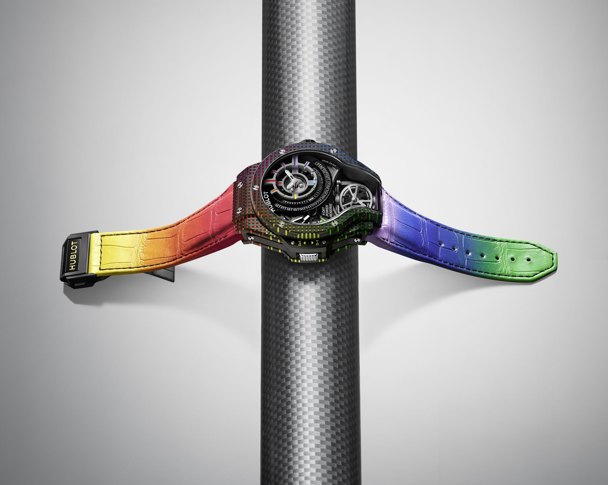 Hublot MP 09 Tourbillon Bi-Axis Rainbow 3D Carbon - View 2