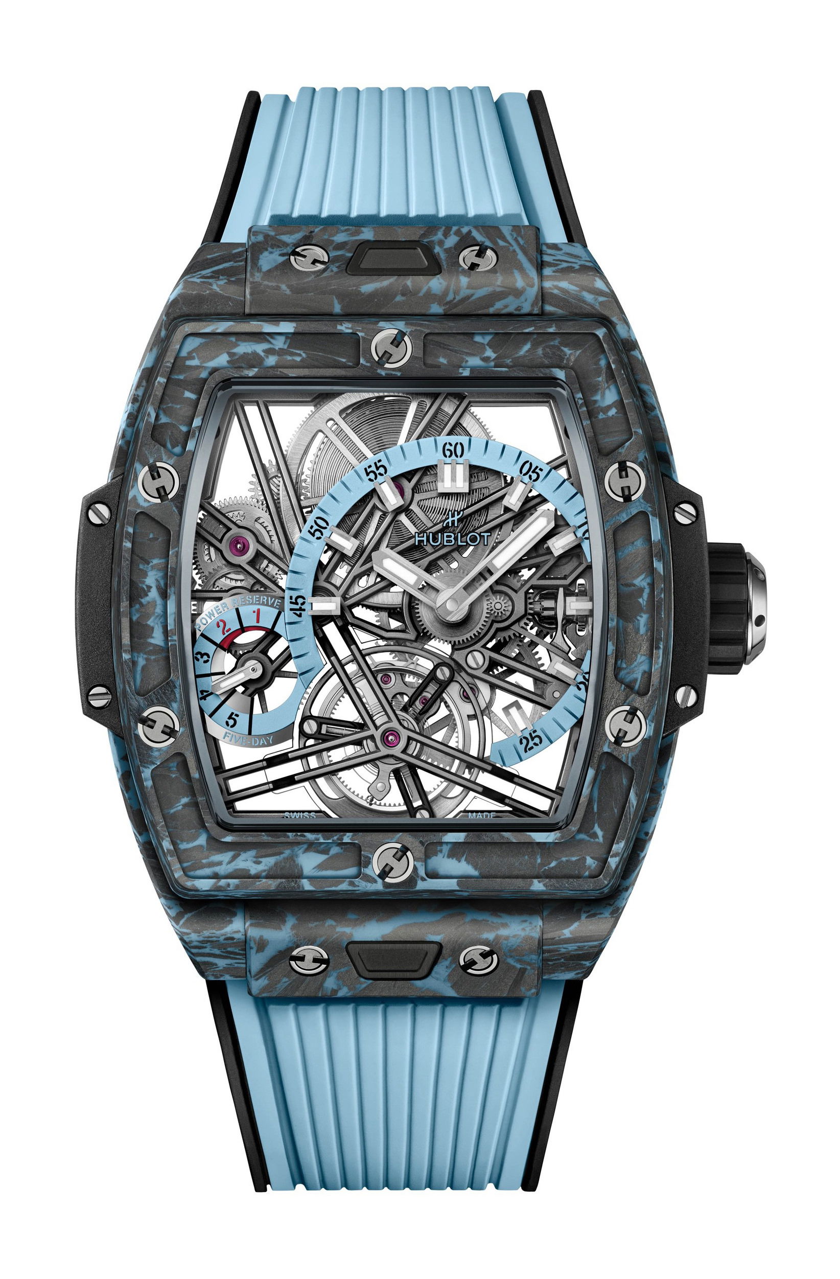 Hublot Spirit of Big Bang 5-Day Power Reserve Carbon Sky Blue watch
