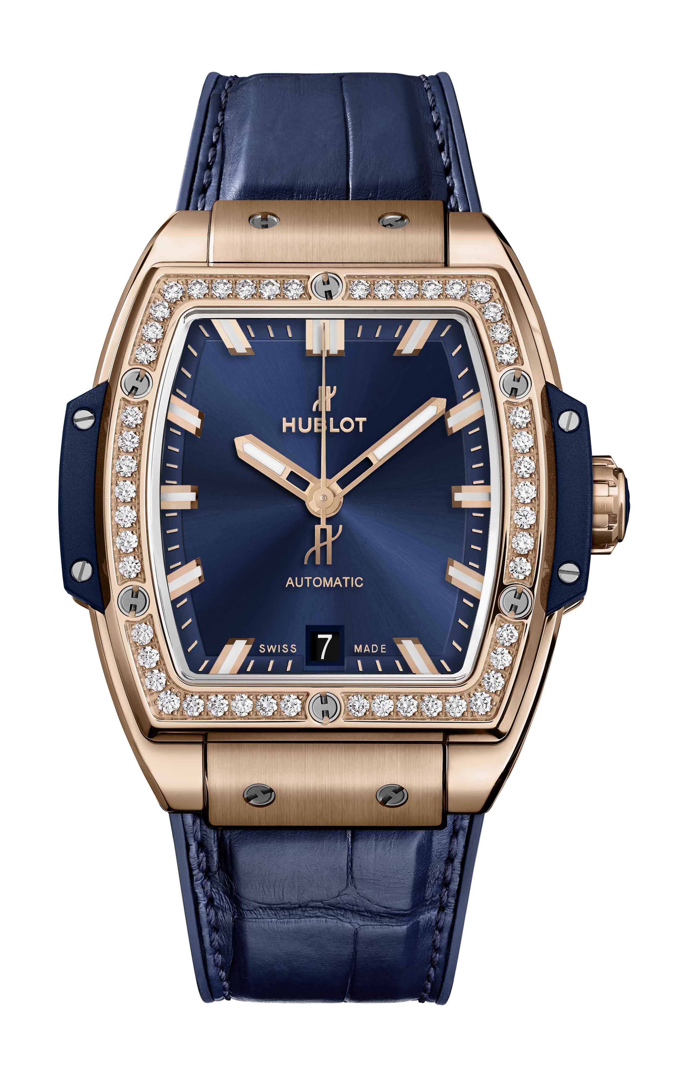 Hublot Spirit of Big Bang King Gold Blue Diamonds watch