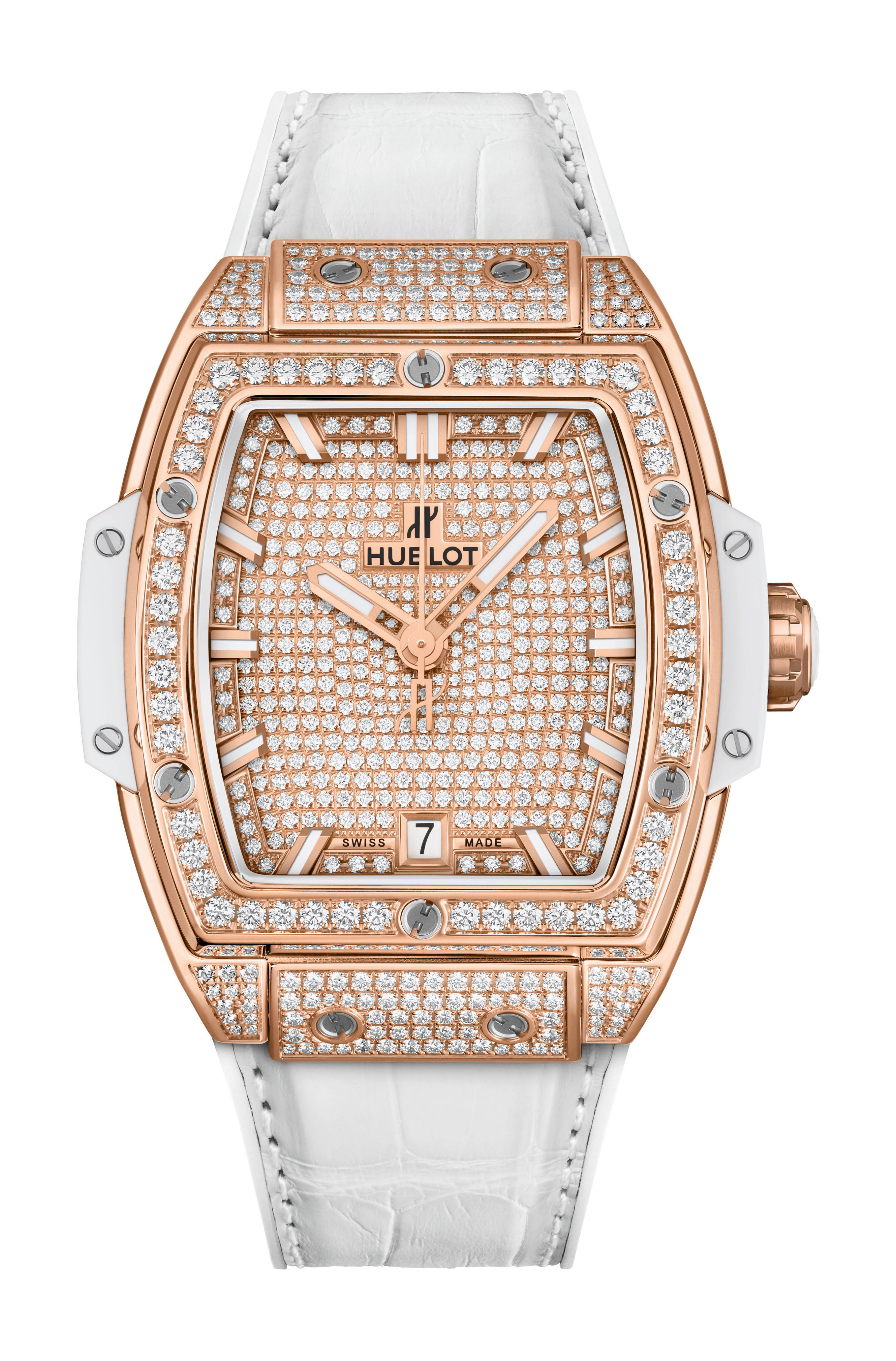 Hublot Spirit of Big Bang King Gold White Full Pavé watch
