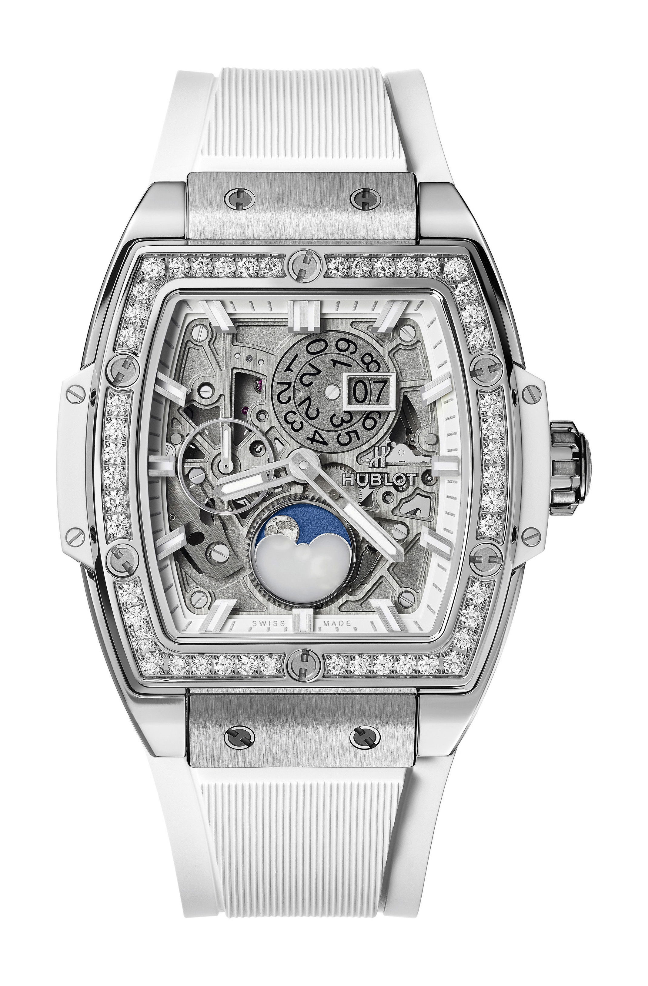 Hublot Spirit Of Big Bang Moonphase Titanium White Diamonds watch