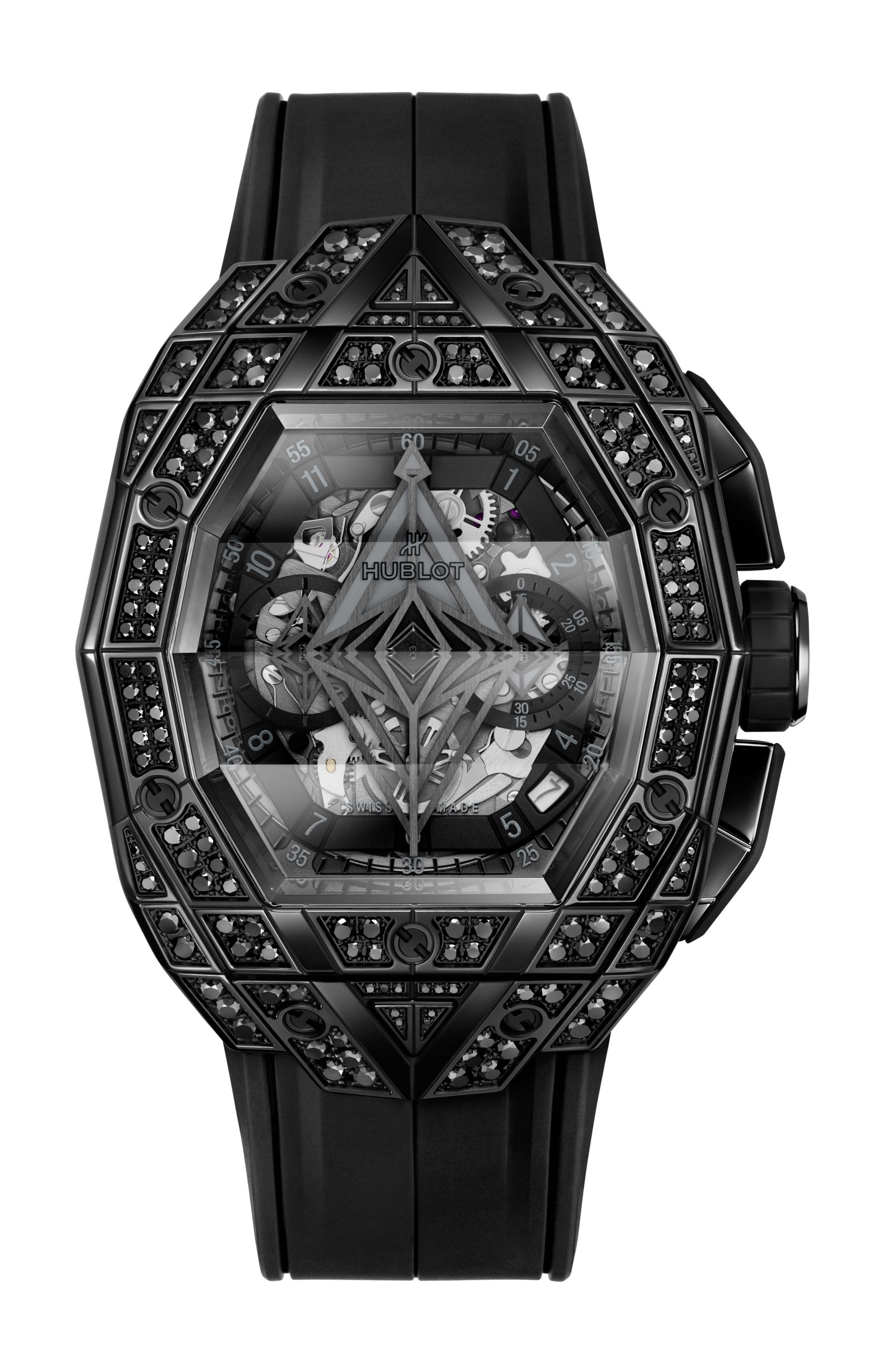 Hublot Spirit of Big Bang Sang Bleu All Black Pavé watch