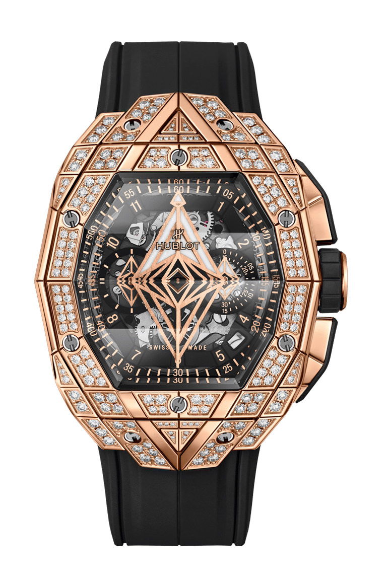 Hublot Spirit of Big Bang Sang Bleu King Gold Pavé watch