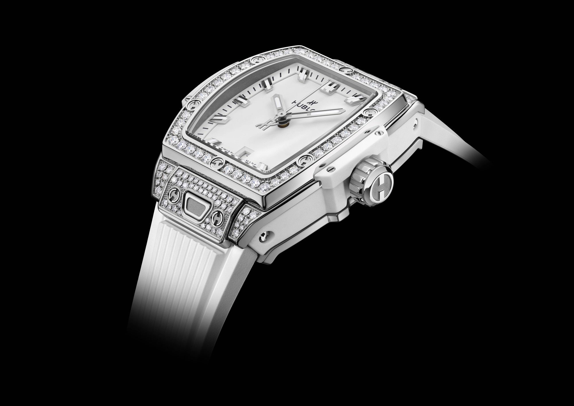 Hublot Spirit of Big Bang Steel White Pavé - View 3