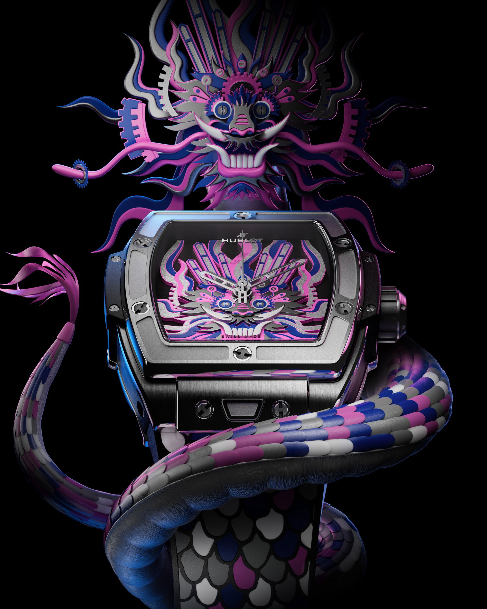 Hublot Spirit of Big Bang Titanium Dragon - View 3