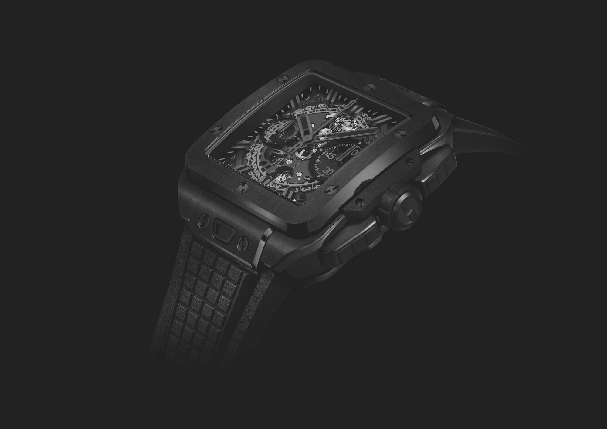 Hublot Square Bang Unico All Black - View 3