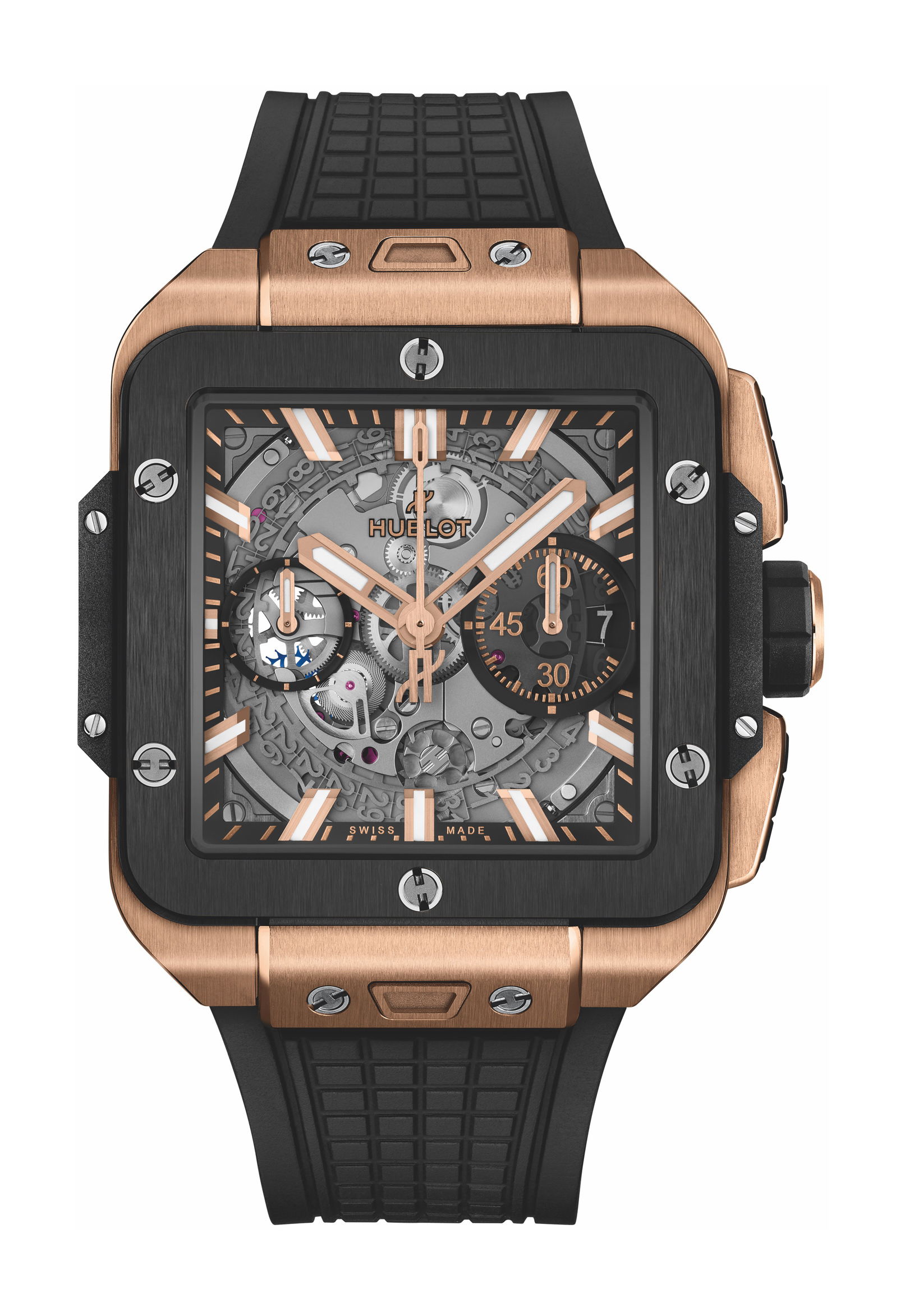 Hublot Square Bang Unico King Gold Ceramic watch