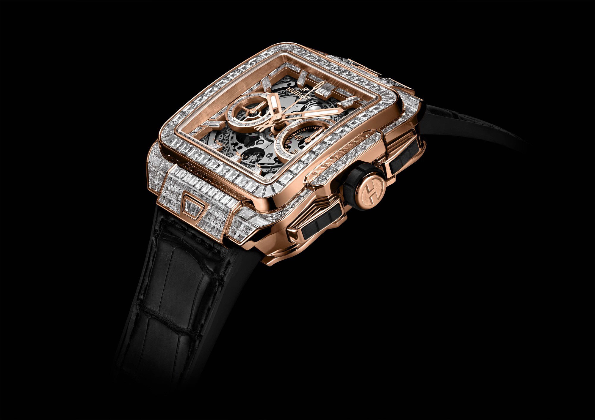 Hublot Square Bang Unico King Gold High Jewellery - View 3