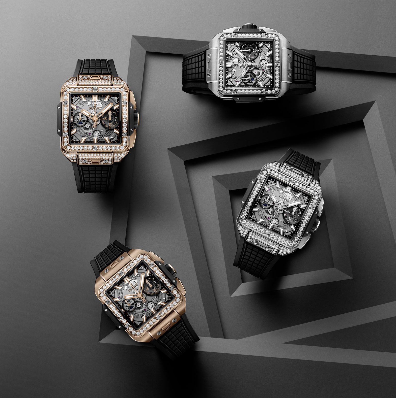 Hublot Square Bang Unico Titanium Diamonds - View 2