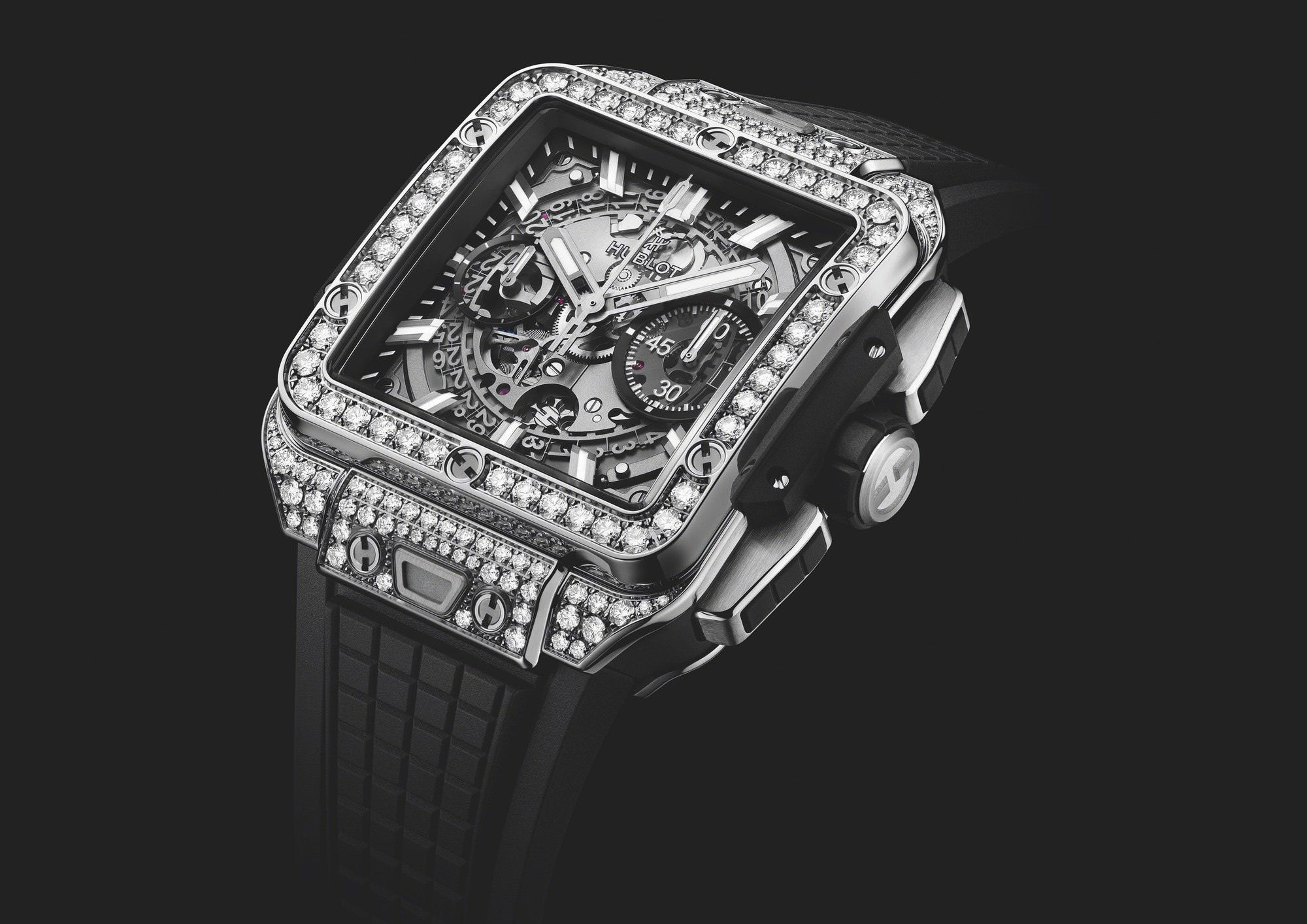 Hublot Square Bang Unico Titanium Pavé - View 2