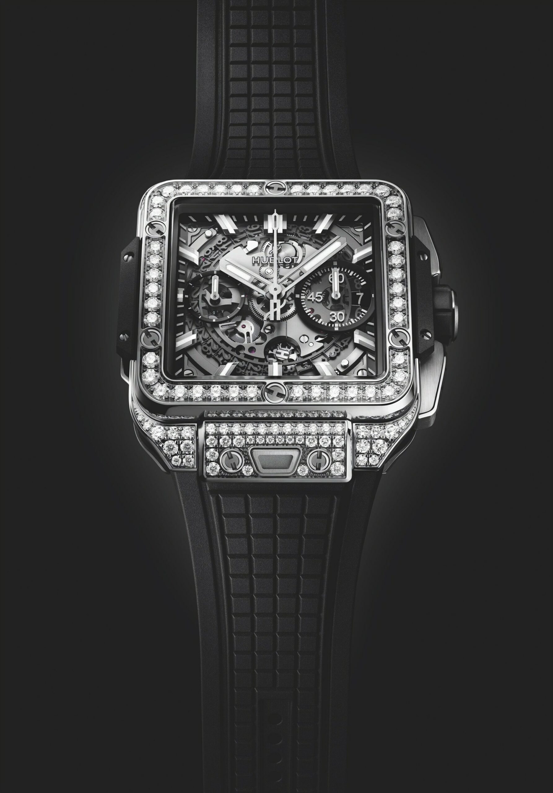 Hublot Square Bang Unico Titanium Pavé - View 3